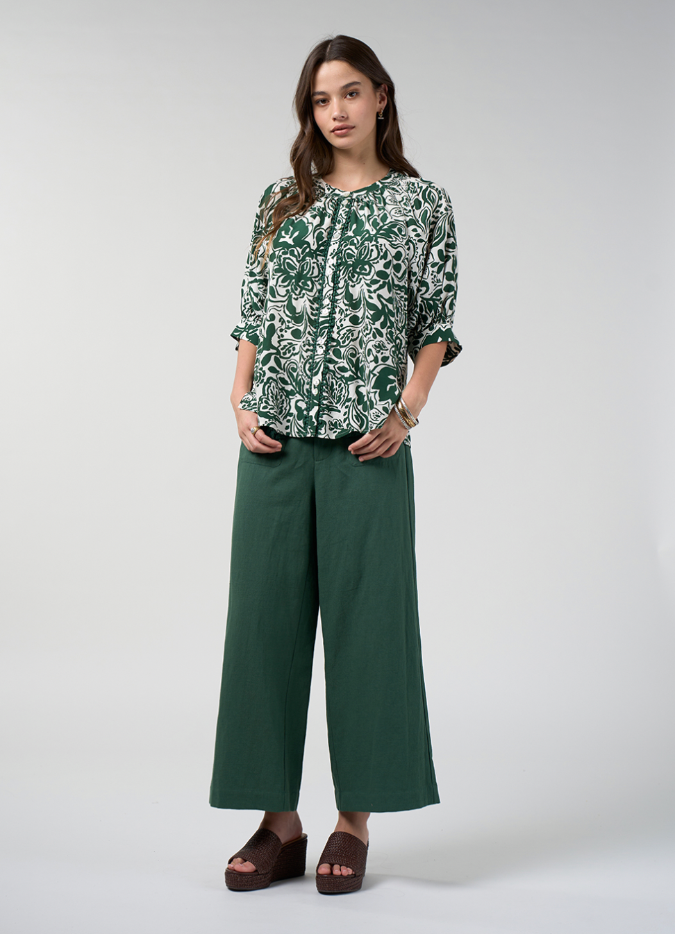 Loobie's Story Teardrop Top - Buttermilk Multi