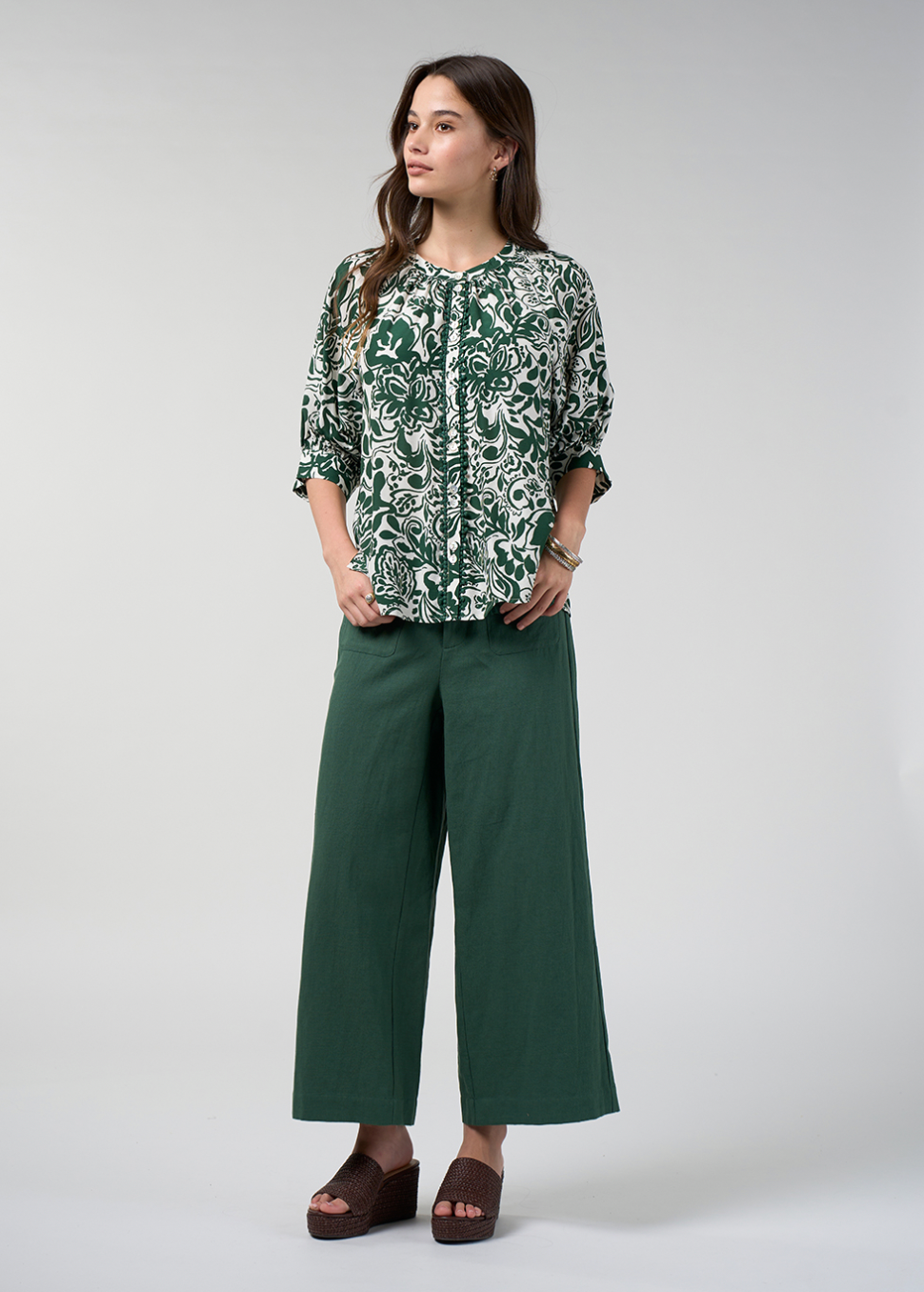 Loobie's Story Teardrop Top - Buttermilk Multi