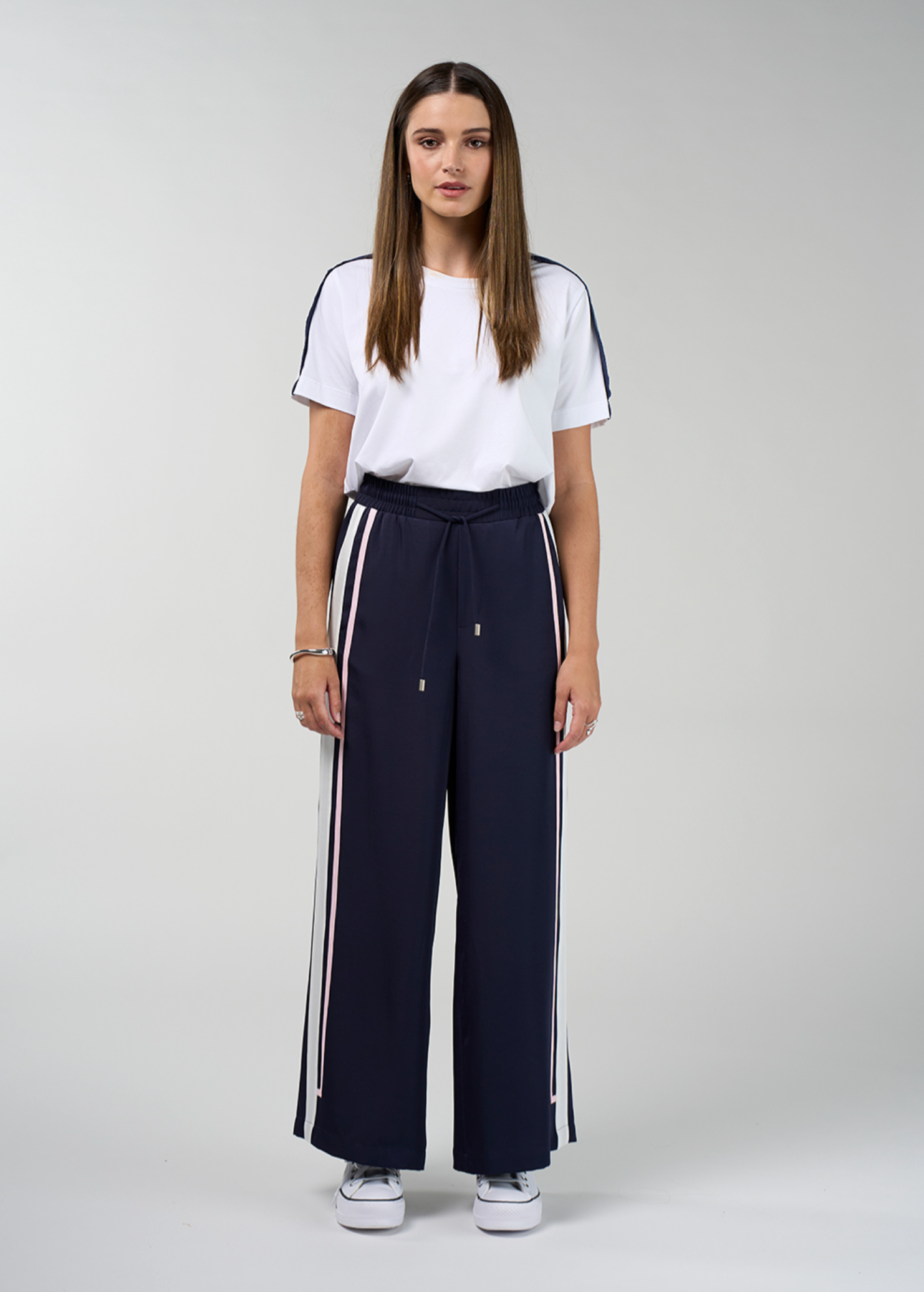 Madly Sweetly Contour Pant - Navy / White