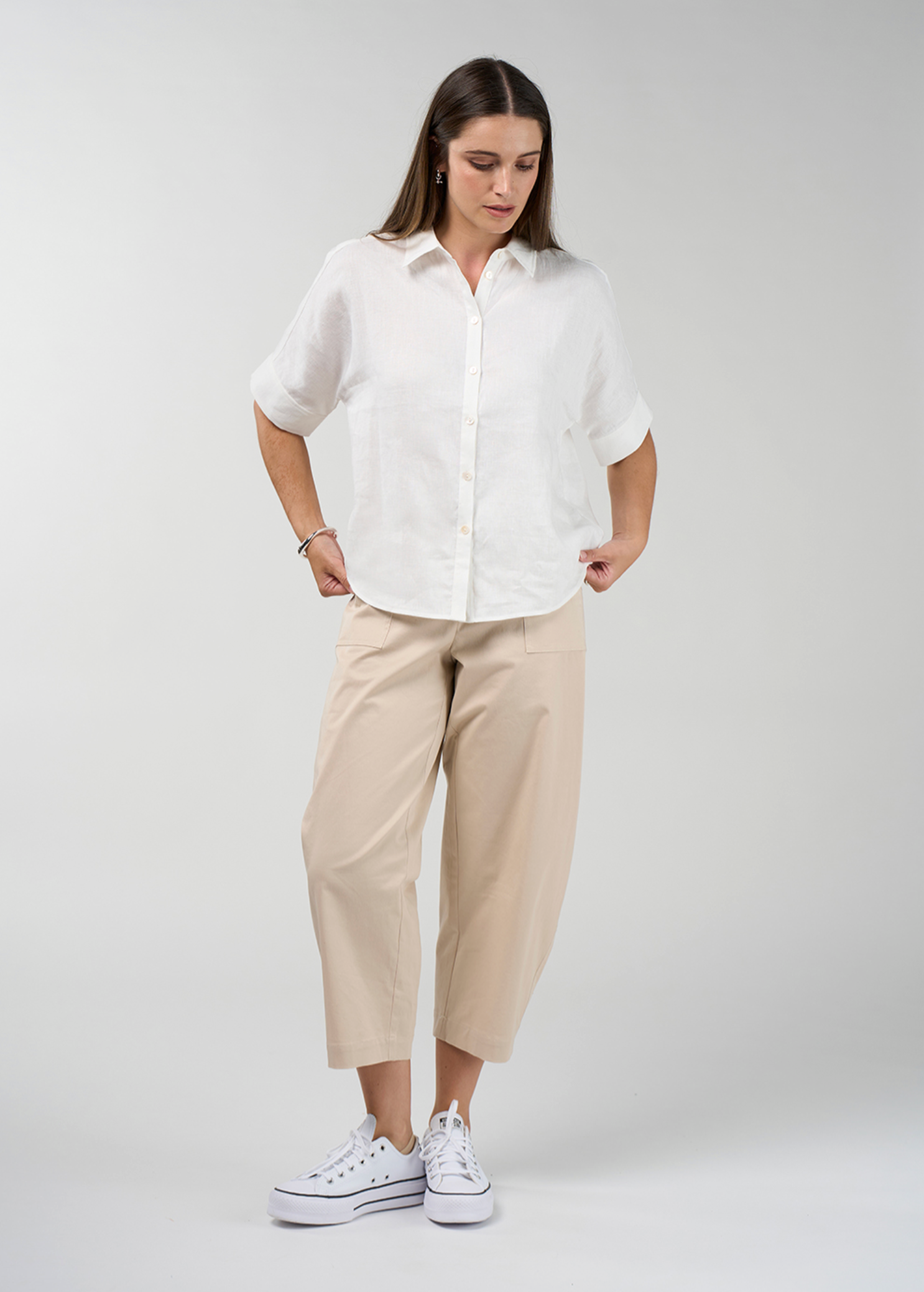 Madly Sweetly Cove Shirt - Silk White