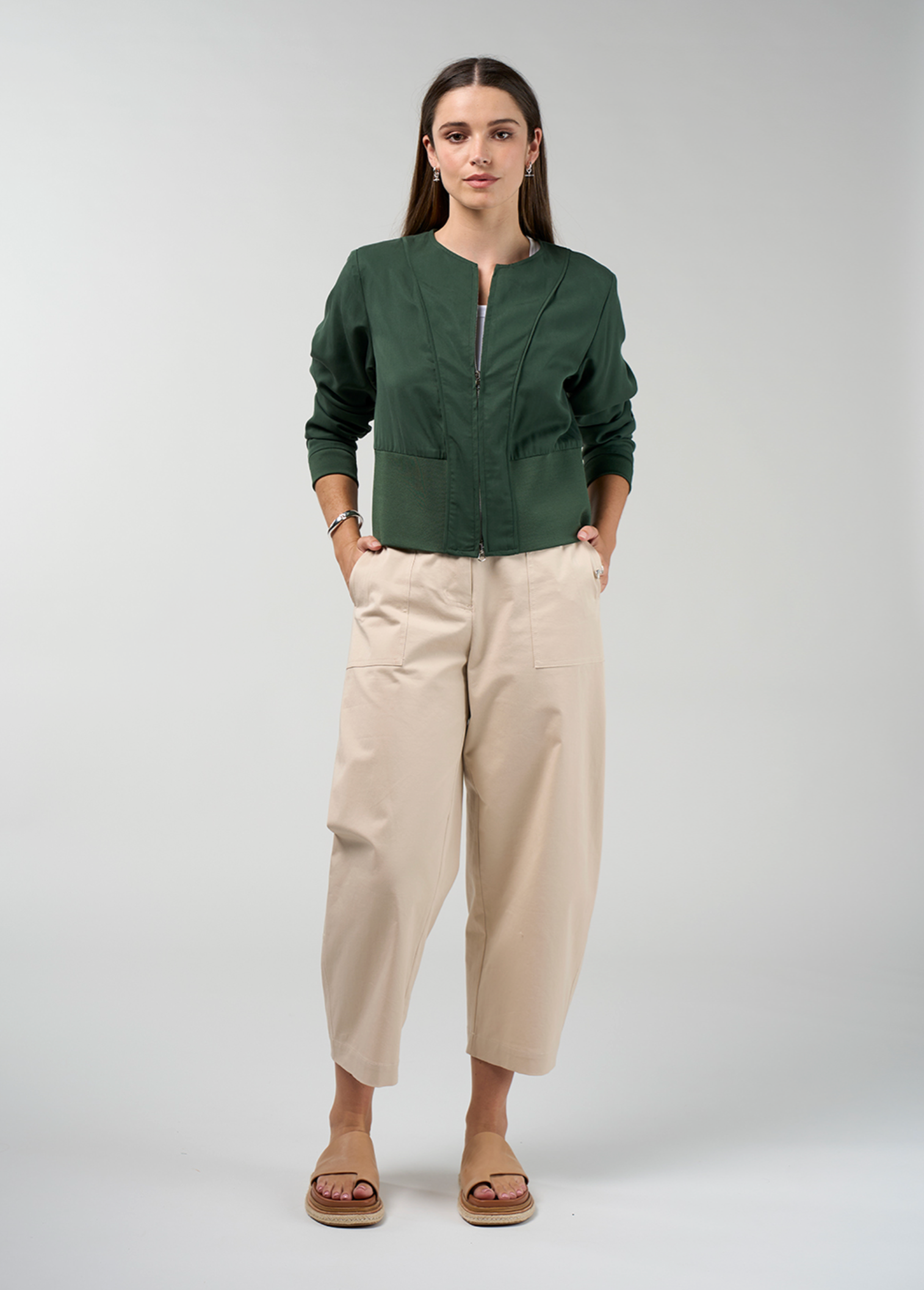 Madly Sweetly Formation Jacket - Palm Green