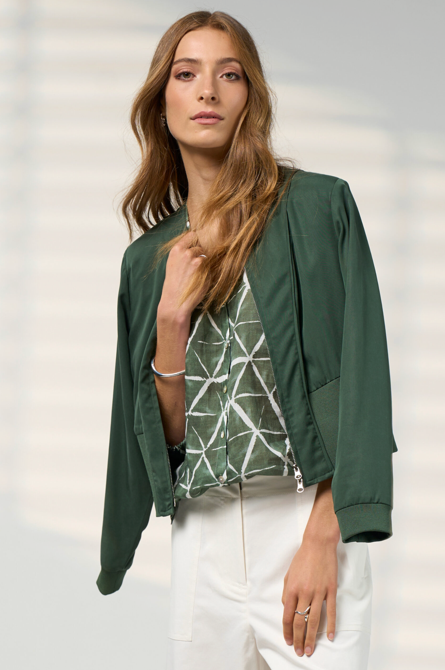 Madly Sweetly Formation Jacket - Palm Green