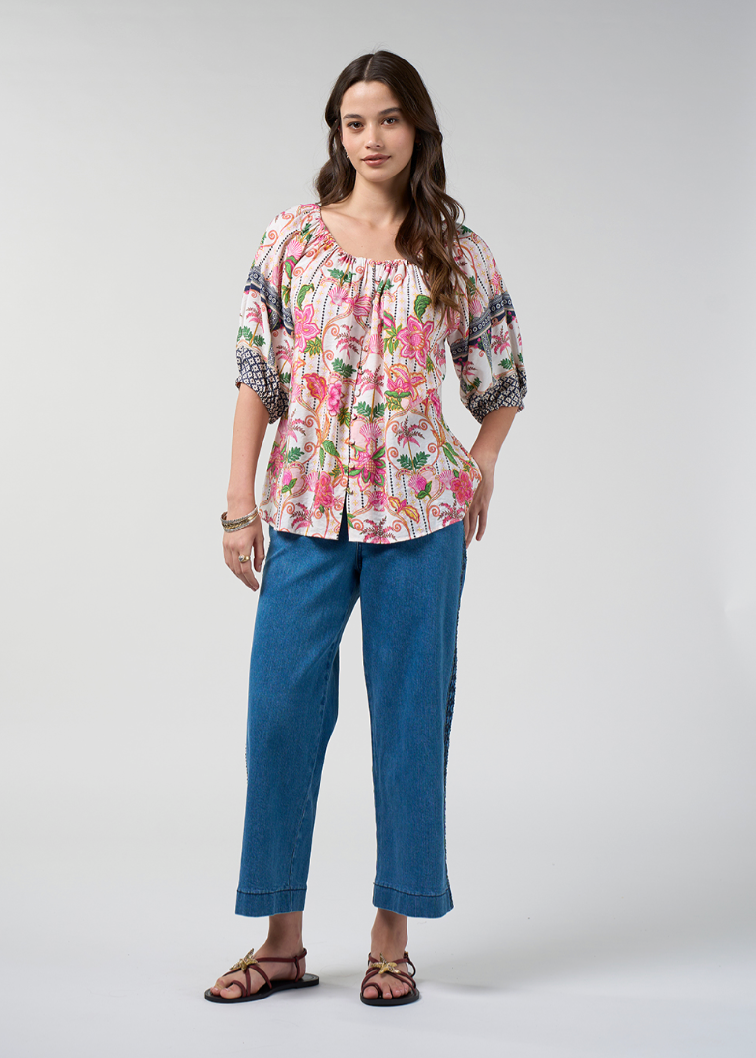 Loobie's Story Kandy Top - Silk White Multi