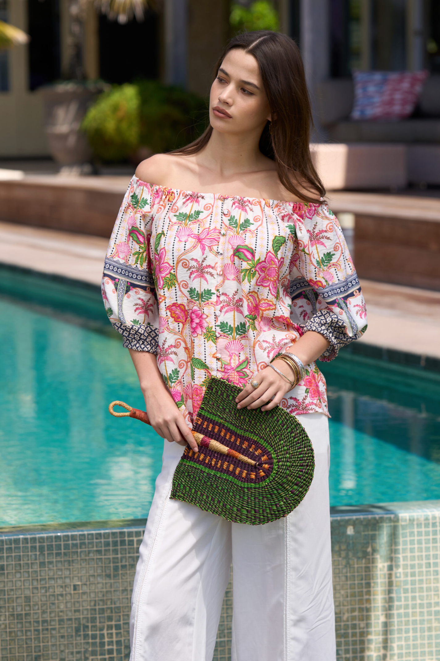 Loobie's Story Kandy Top - Silk White Multi