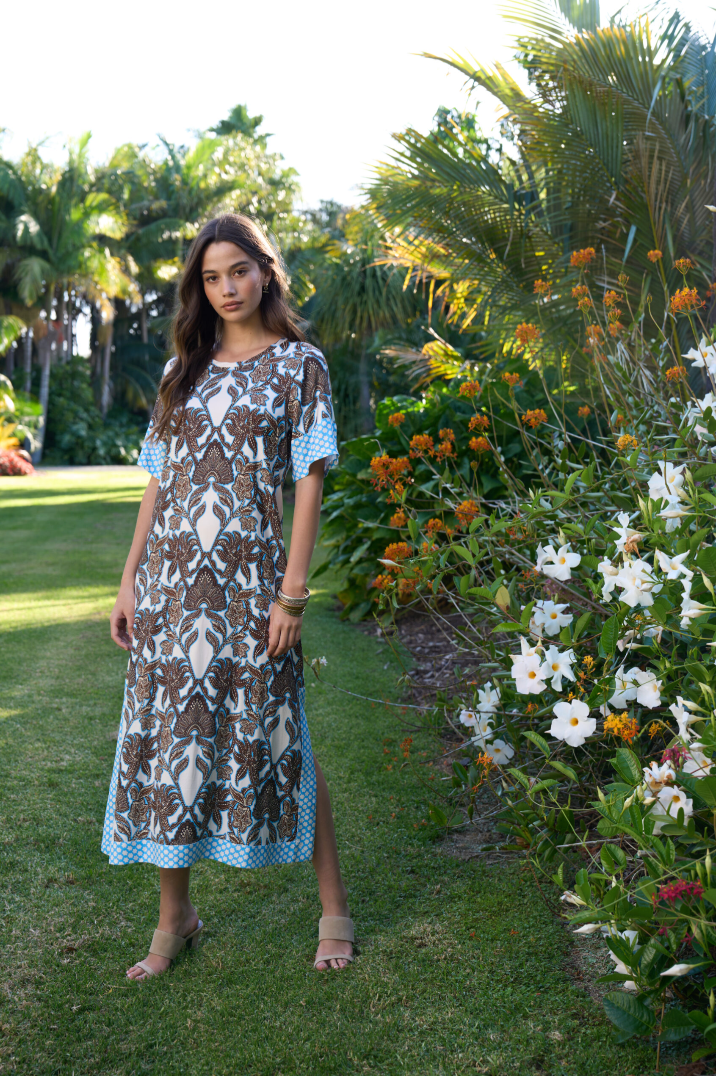 Loobie's Story Ella Dress - Silk White Multi