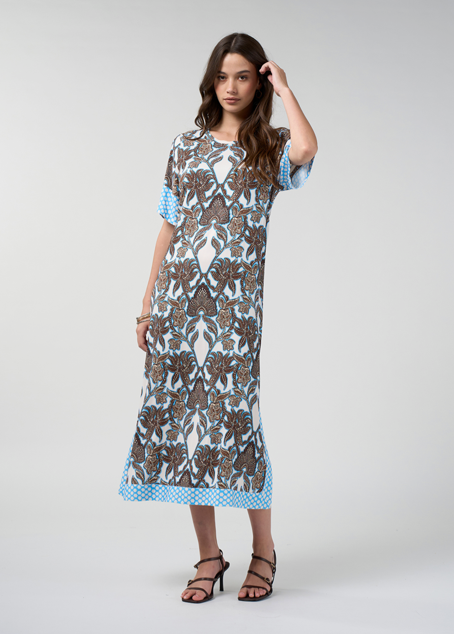Loobie's Story Ella Dress - Silk White Multi