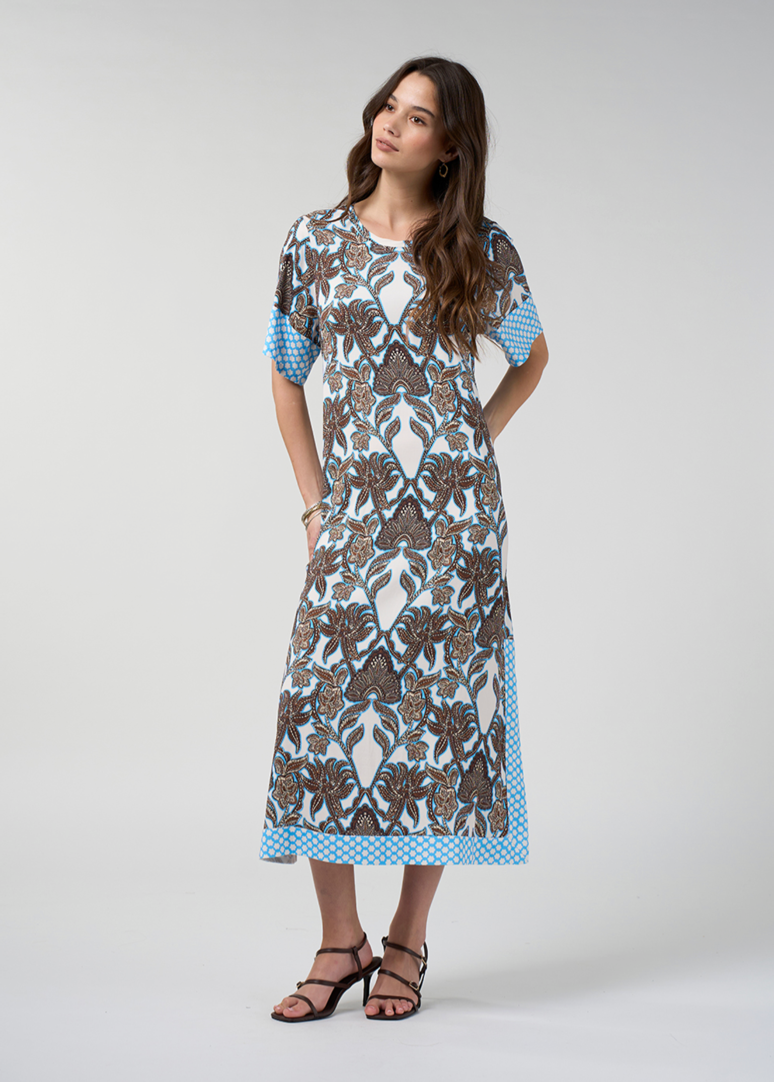 Loobie's Story Ella Dress - Silk White Multi
