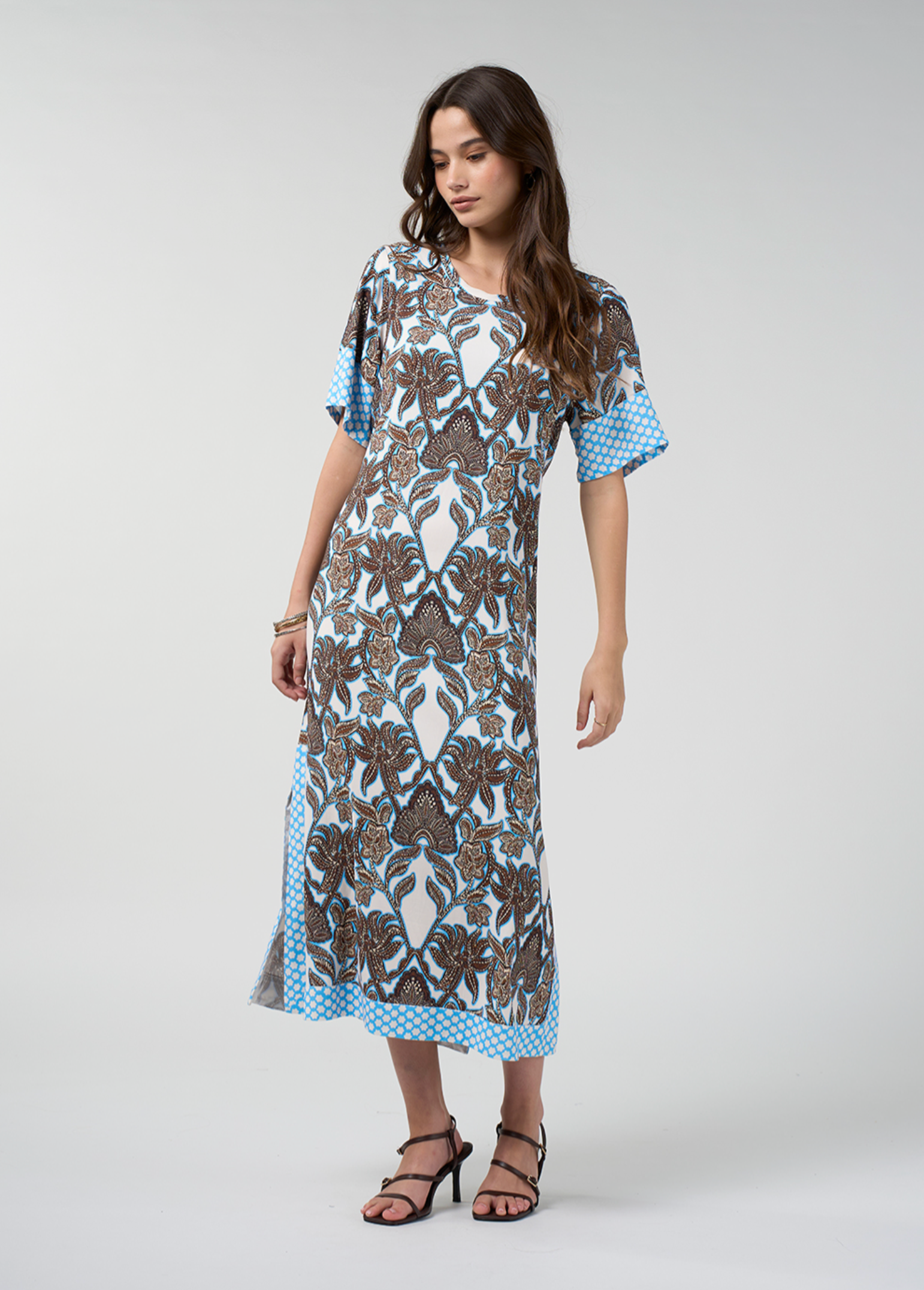 Loobie's Story Ella Dress - Silk White Multi