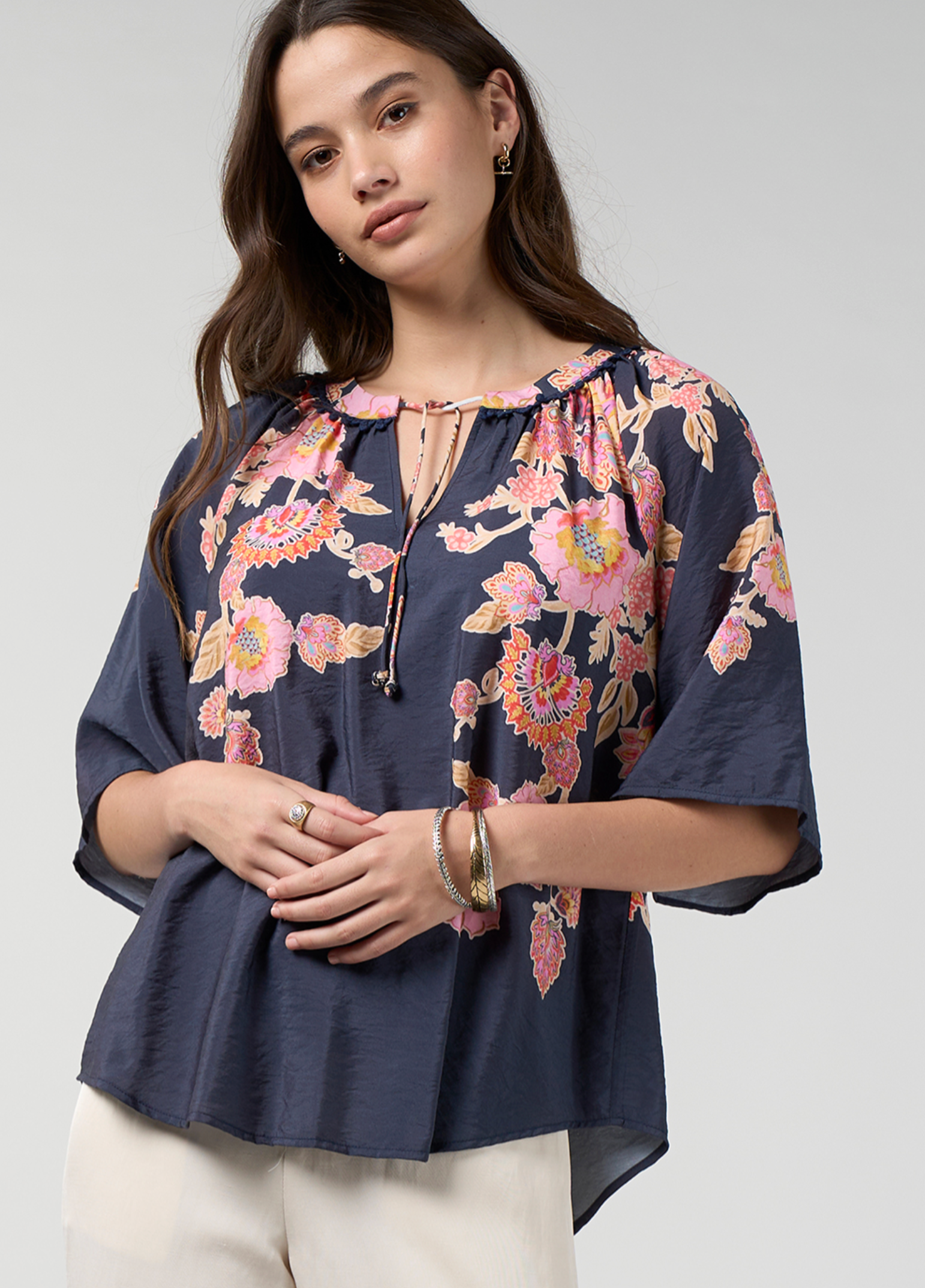 Loobie's Story Mirissa Top - Indigo Multi