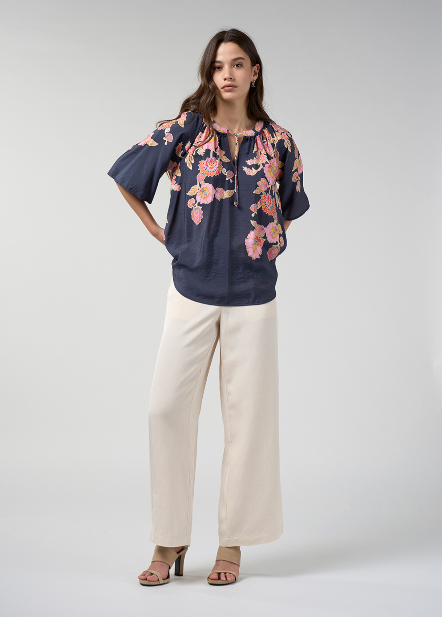 Loobie's Story Mirissa Top - Indigo Multi