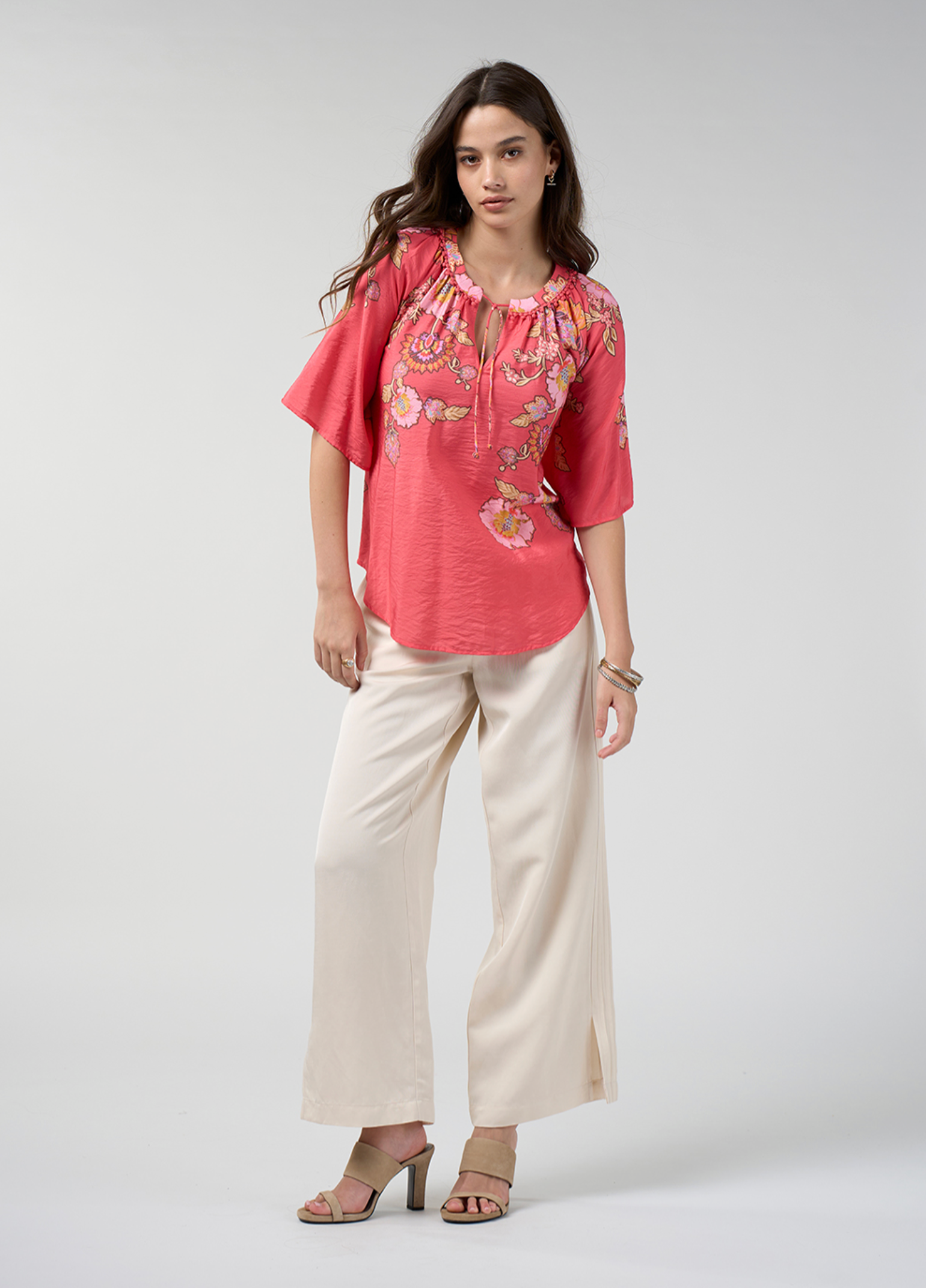 Loobie's Story Mirissa Top - Coral Multi