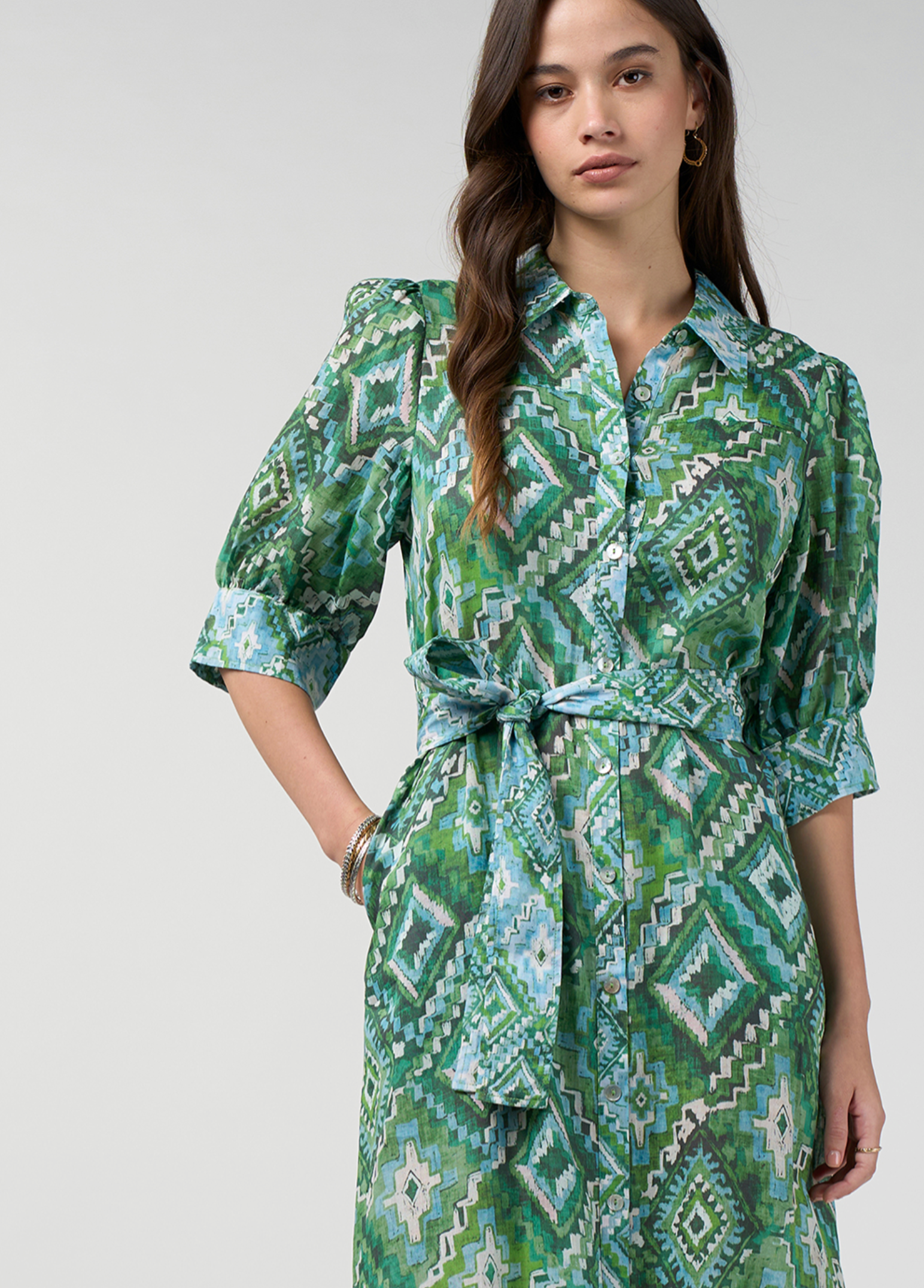Loobie's Story Sinhala Shirt Dress - Jungle Multi