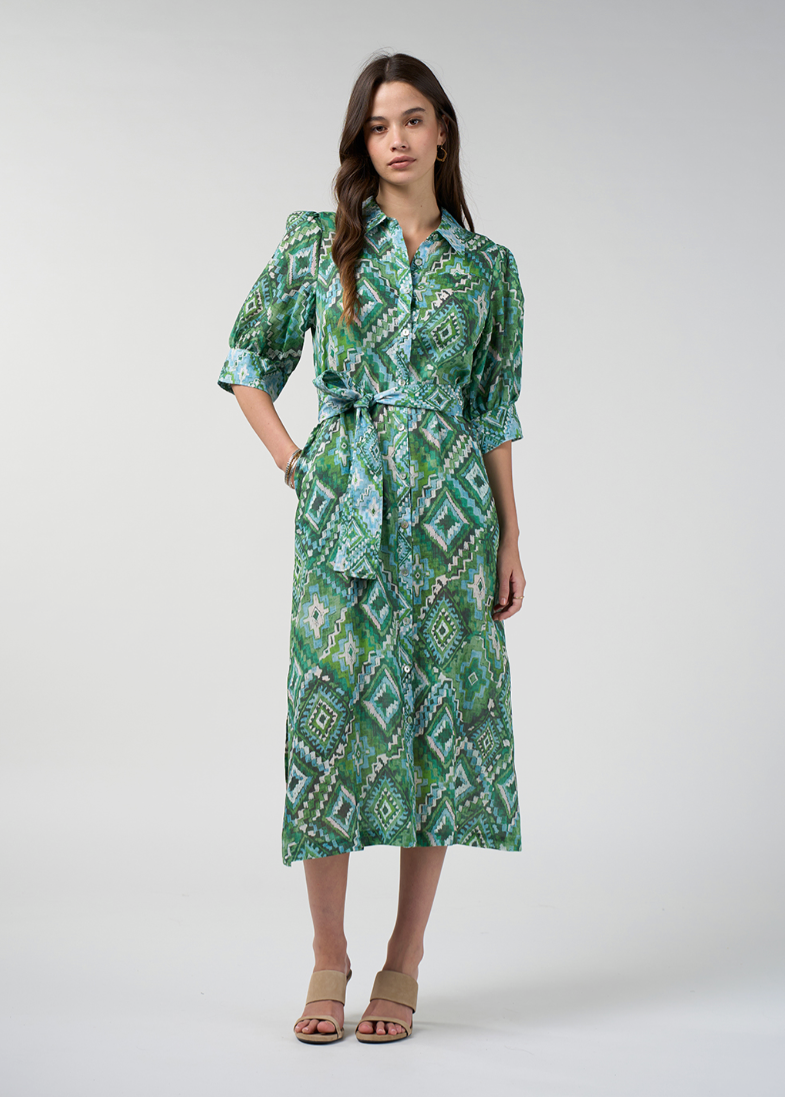 Loobie's Story Sinhala Shirt Dress - Jungle Multi