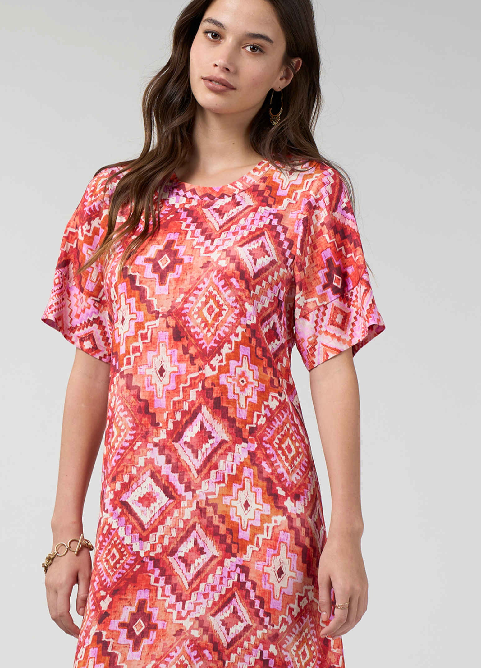 Loobie's Story Sinhala Dress - Coral Multi