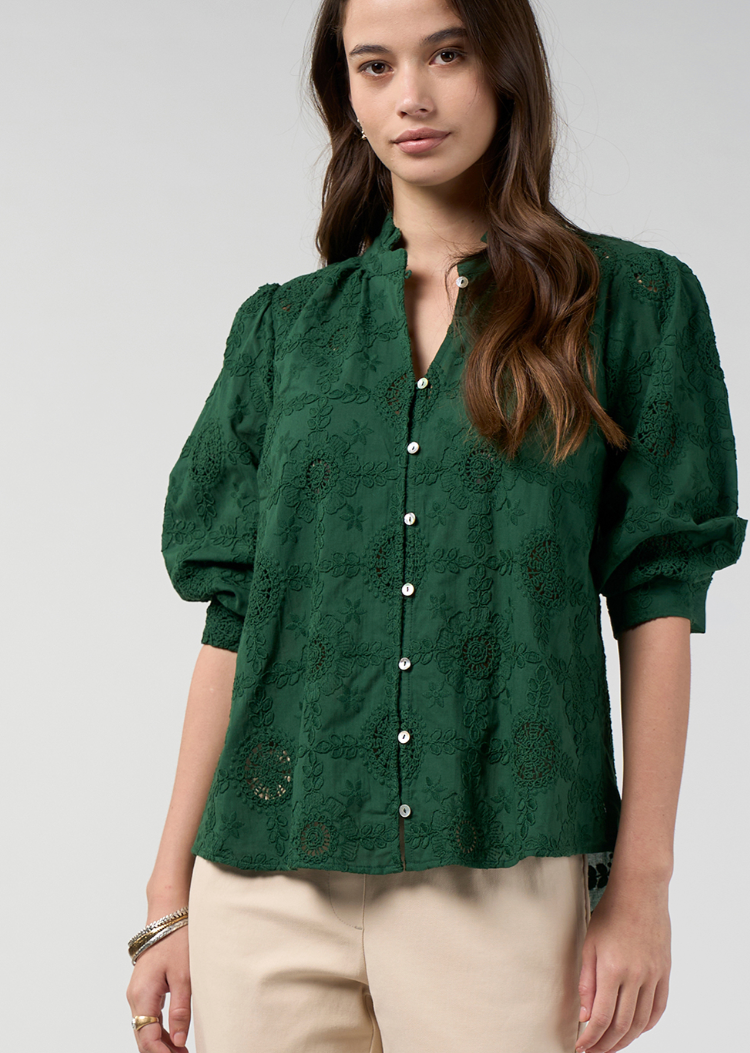 Loobie's Story Asmita Shirt - Jungle Green