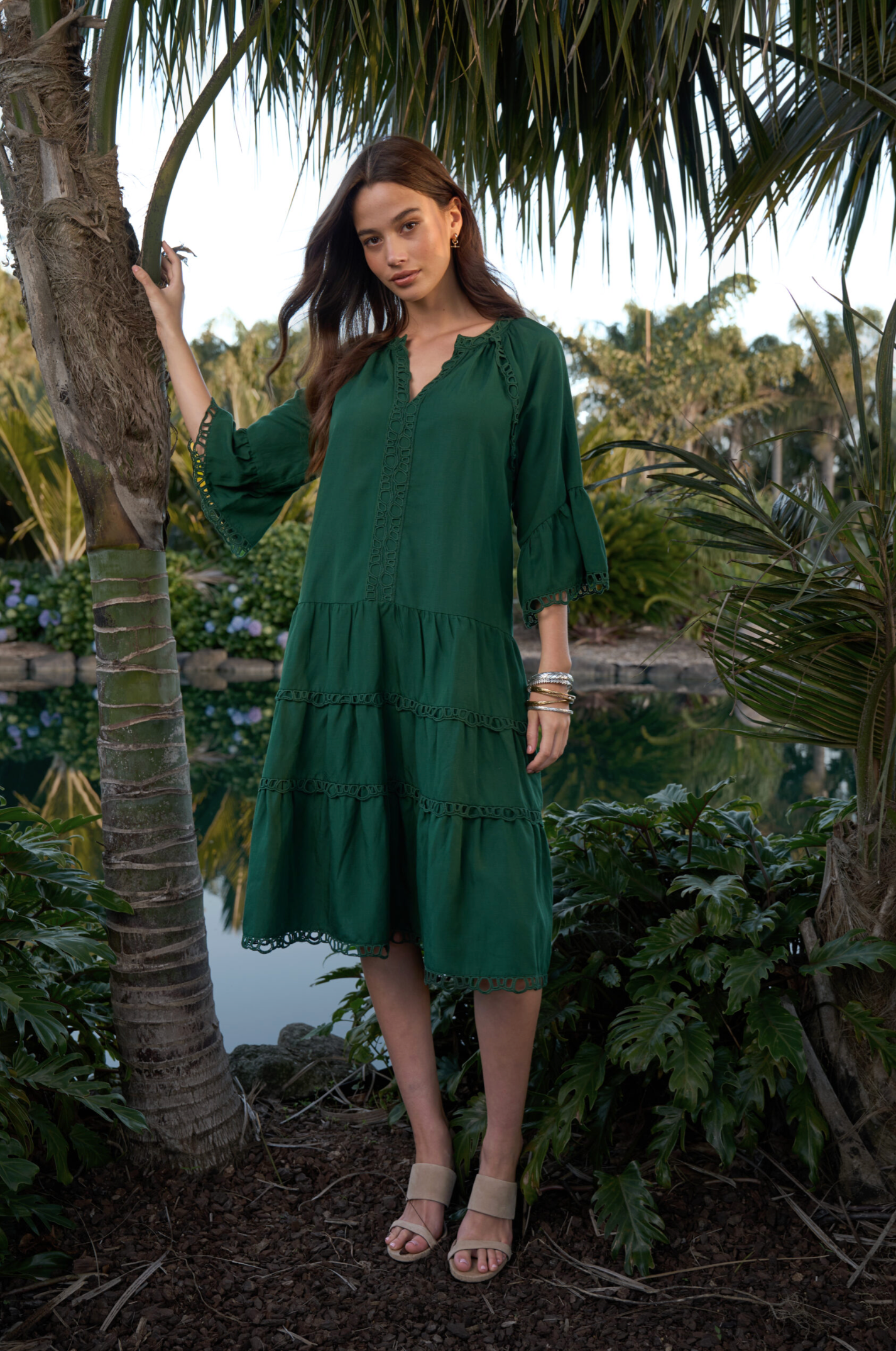 Loobie's Story Shalini Dress - Jungle Green