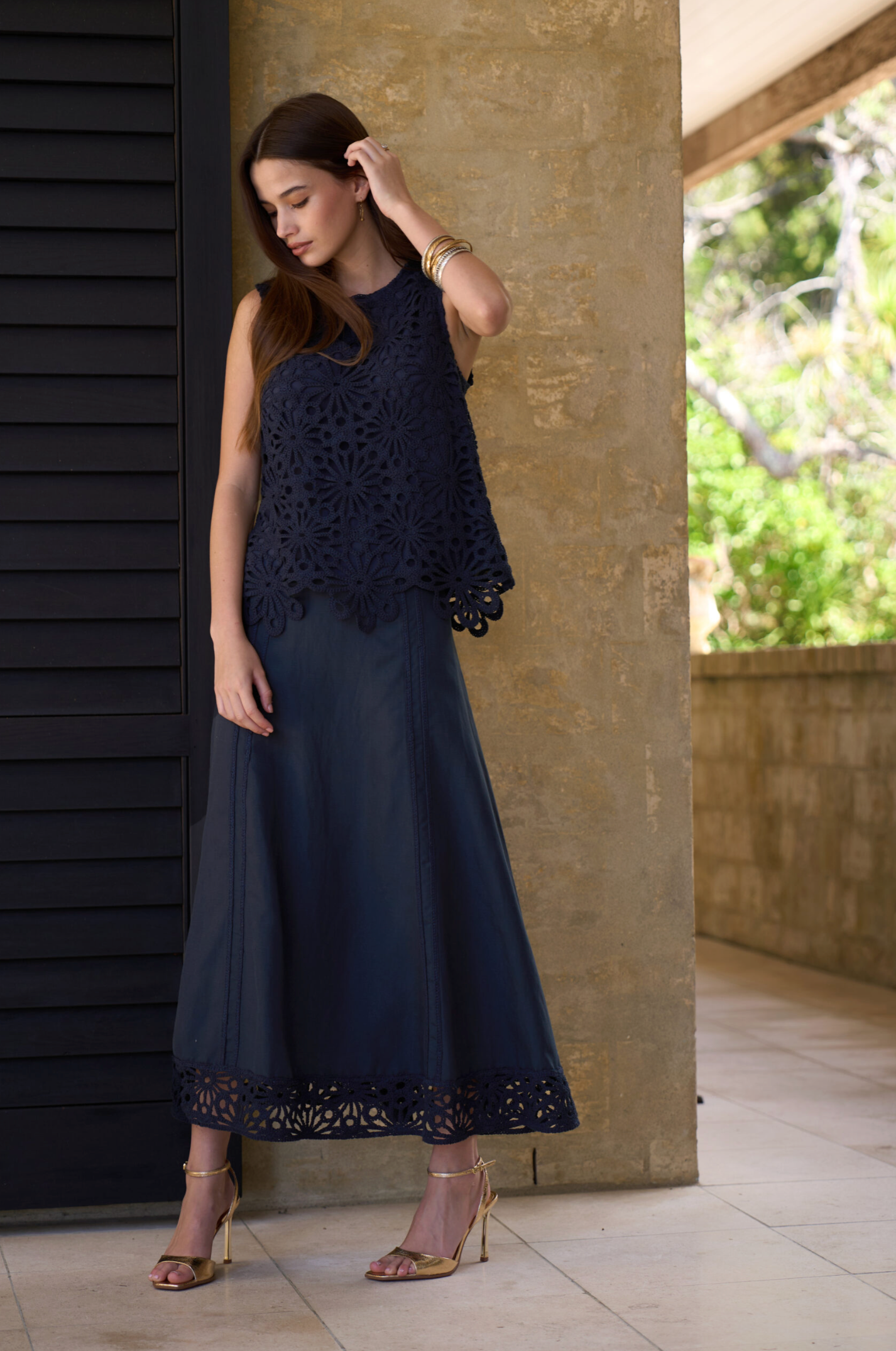 Loobie's Story Meera Skirt - Indigo