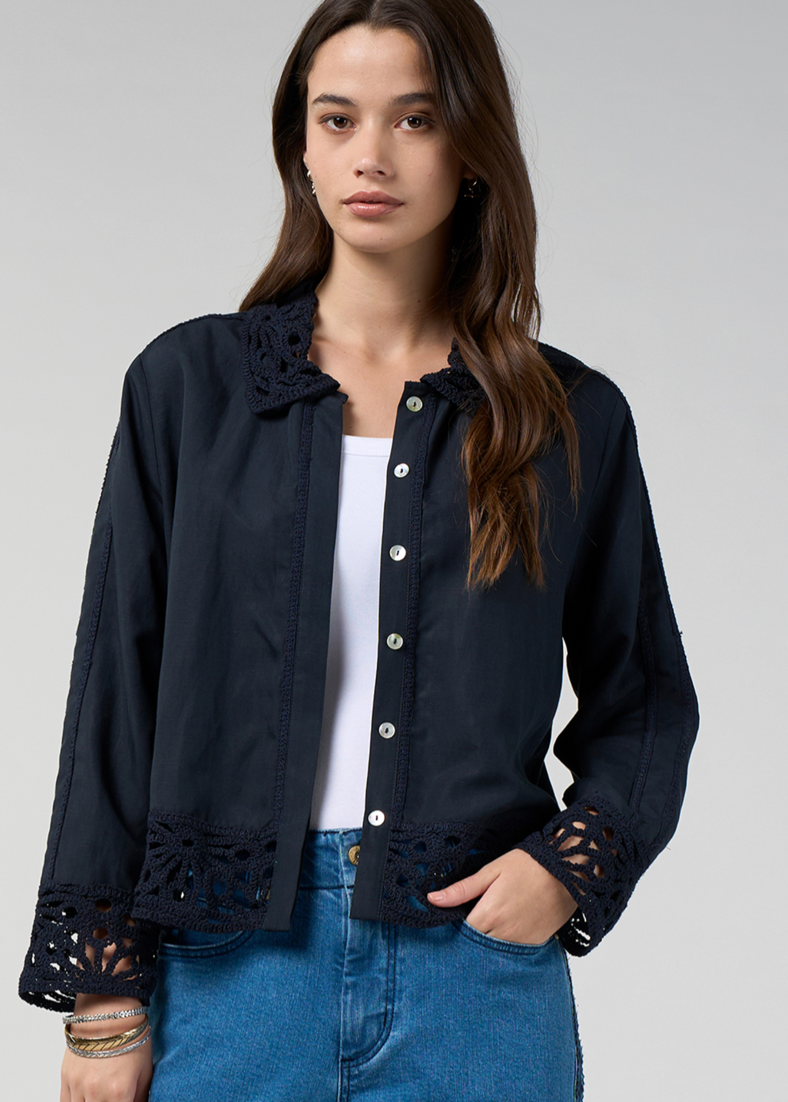 Loobie's Story Meera Jacket - Indigo