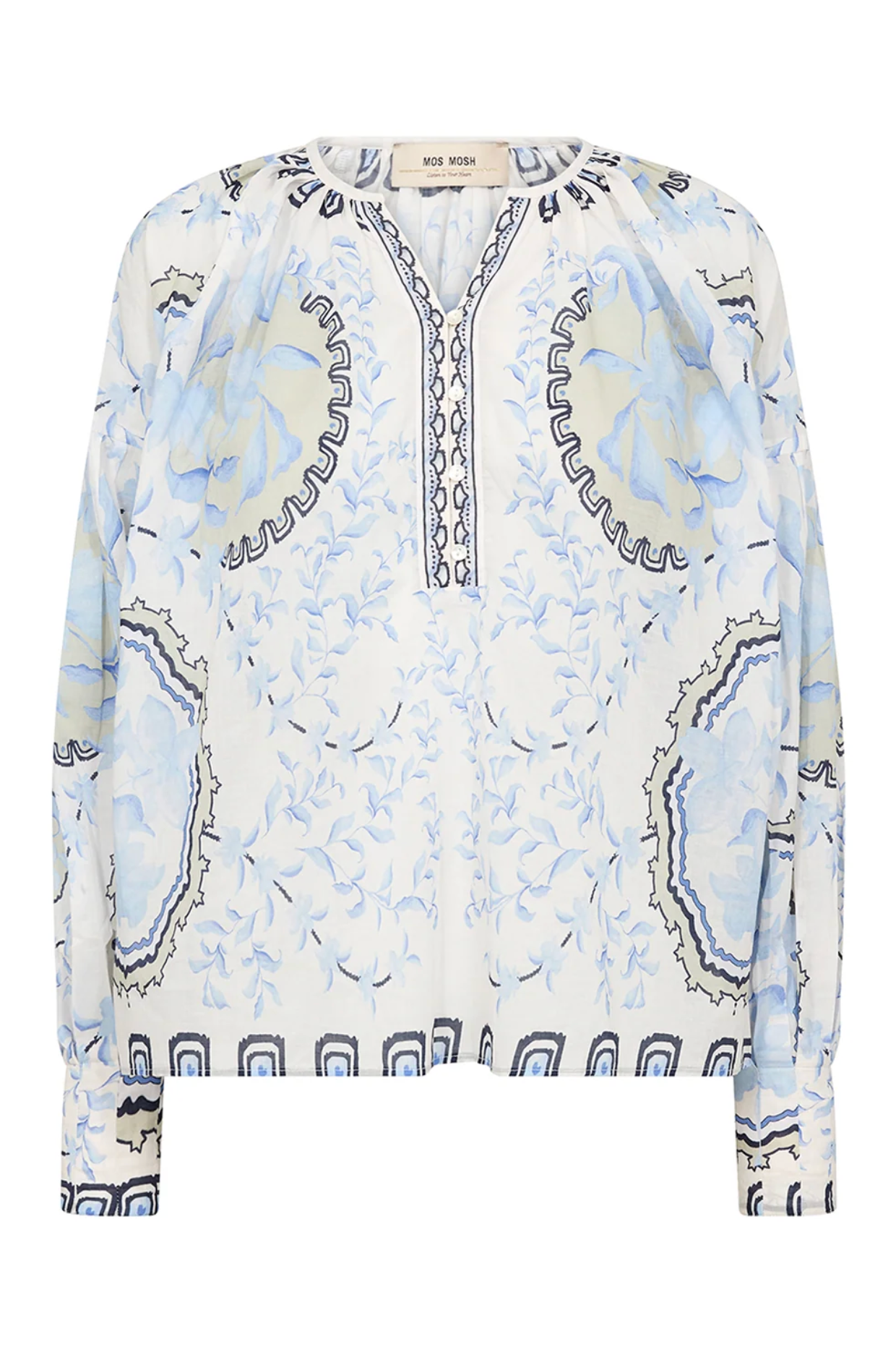 Mos Mosh Wylde Orchid Blouse Blue
