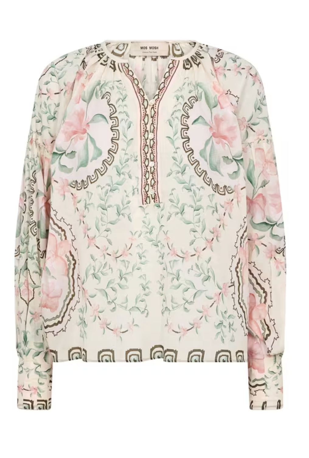 Mos Mosh Wylde Orchid Blouse Turf Green