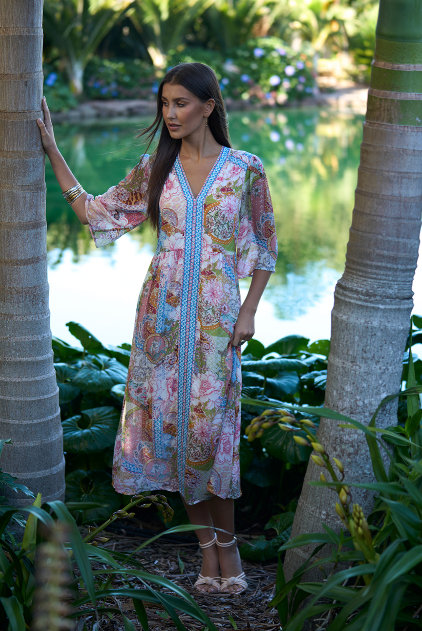 Loobie's Story Dalia Midi Dress - Multi