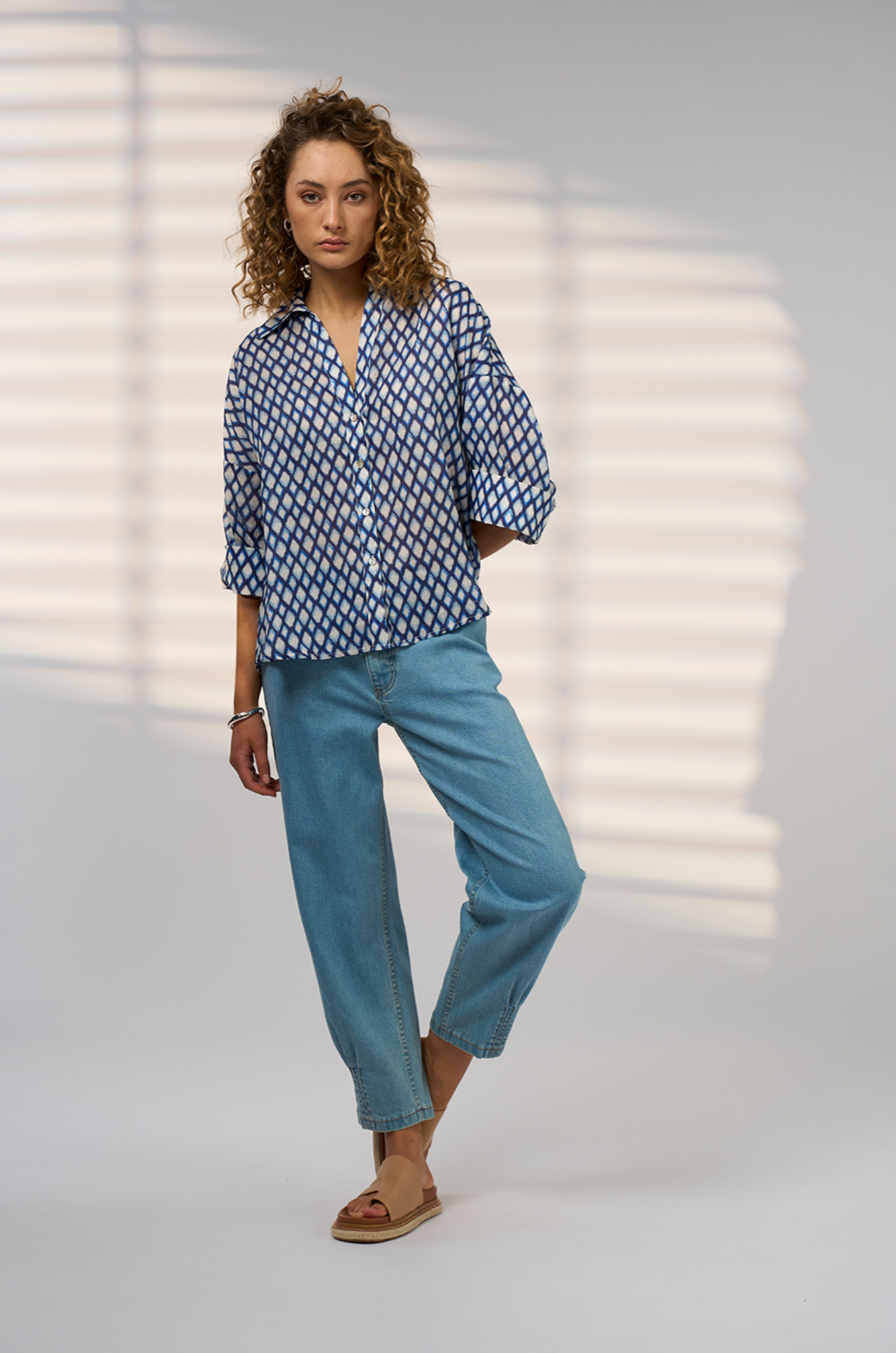 Madly Sweetly Double Up Shirt - Blue Multi