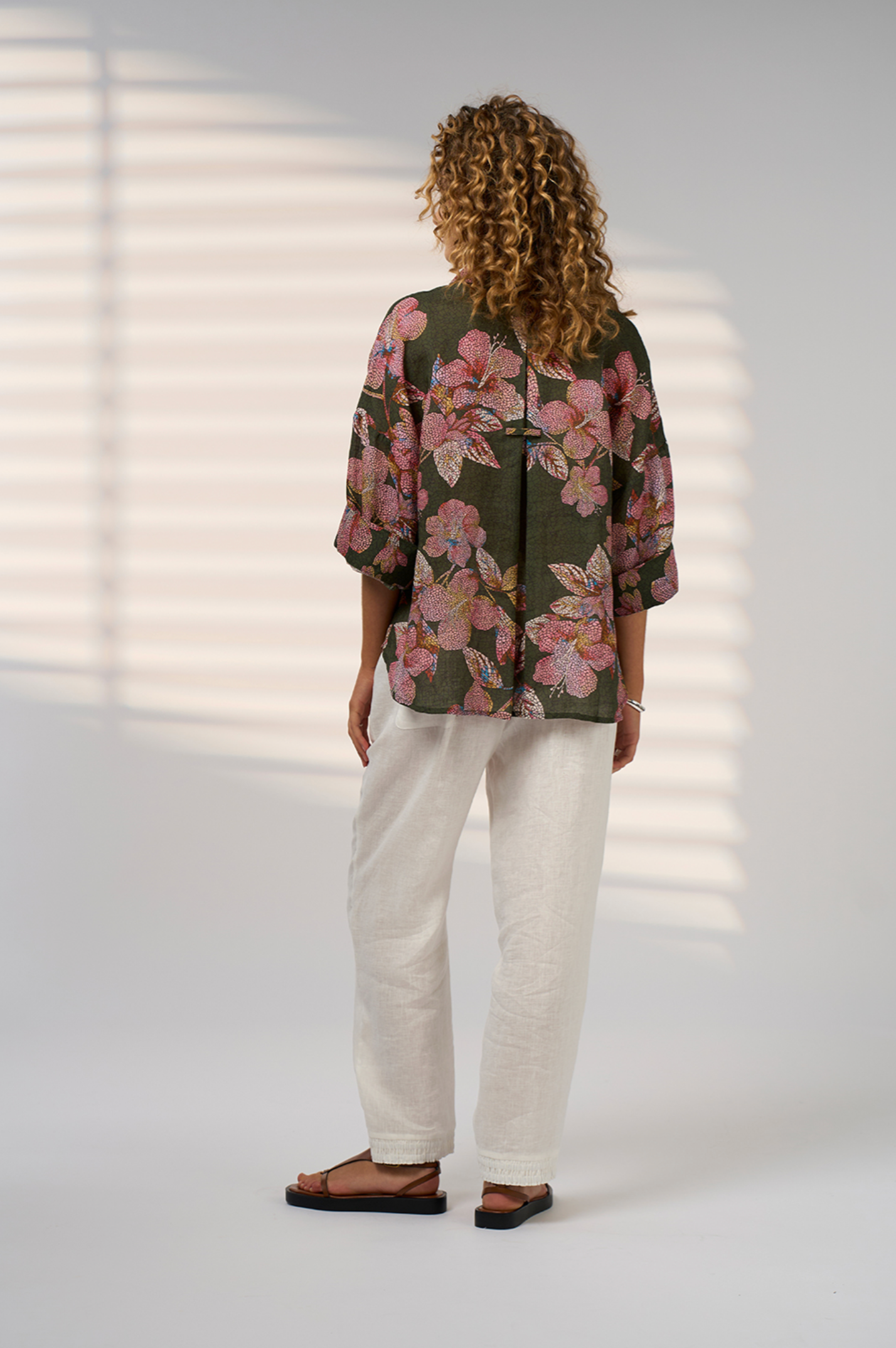 Madly Sweetly Mosaica Shirt - Khaki Multi