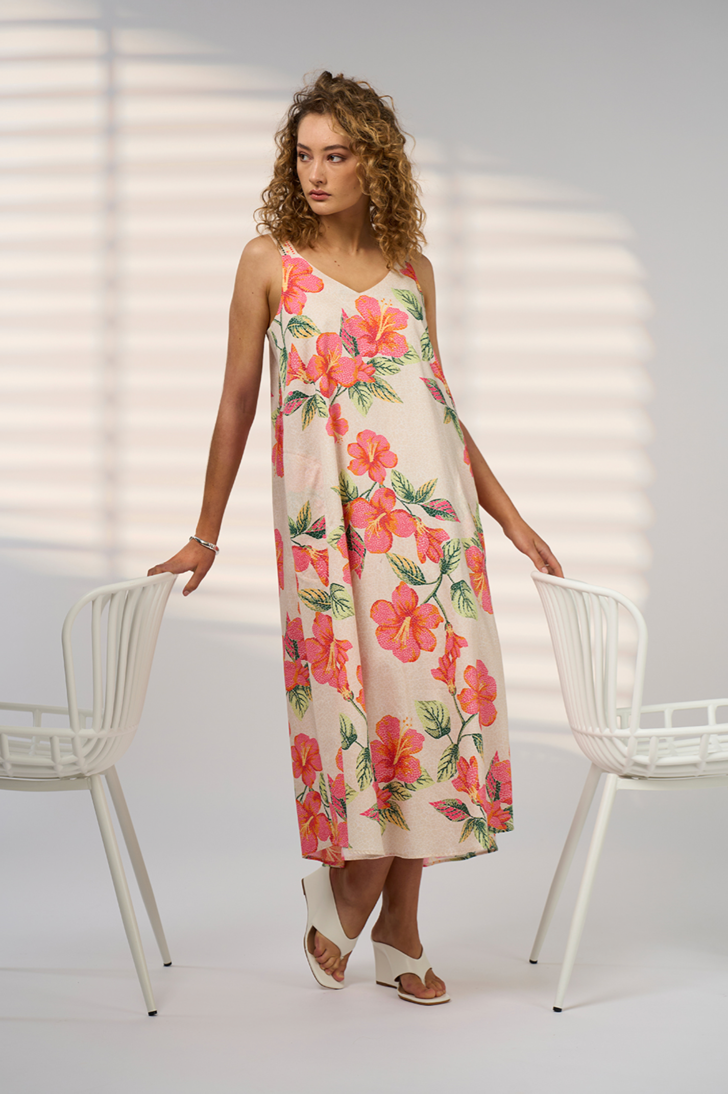 Madly Sweetly Mosaica Sundress - Sand Multi