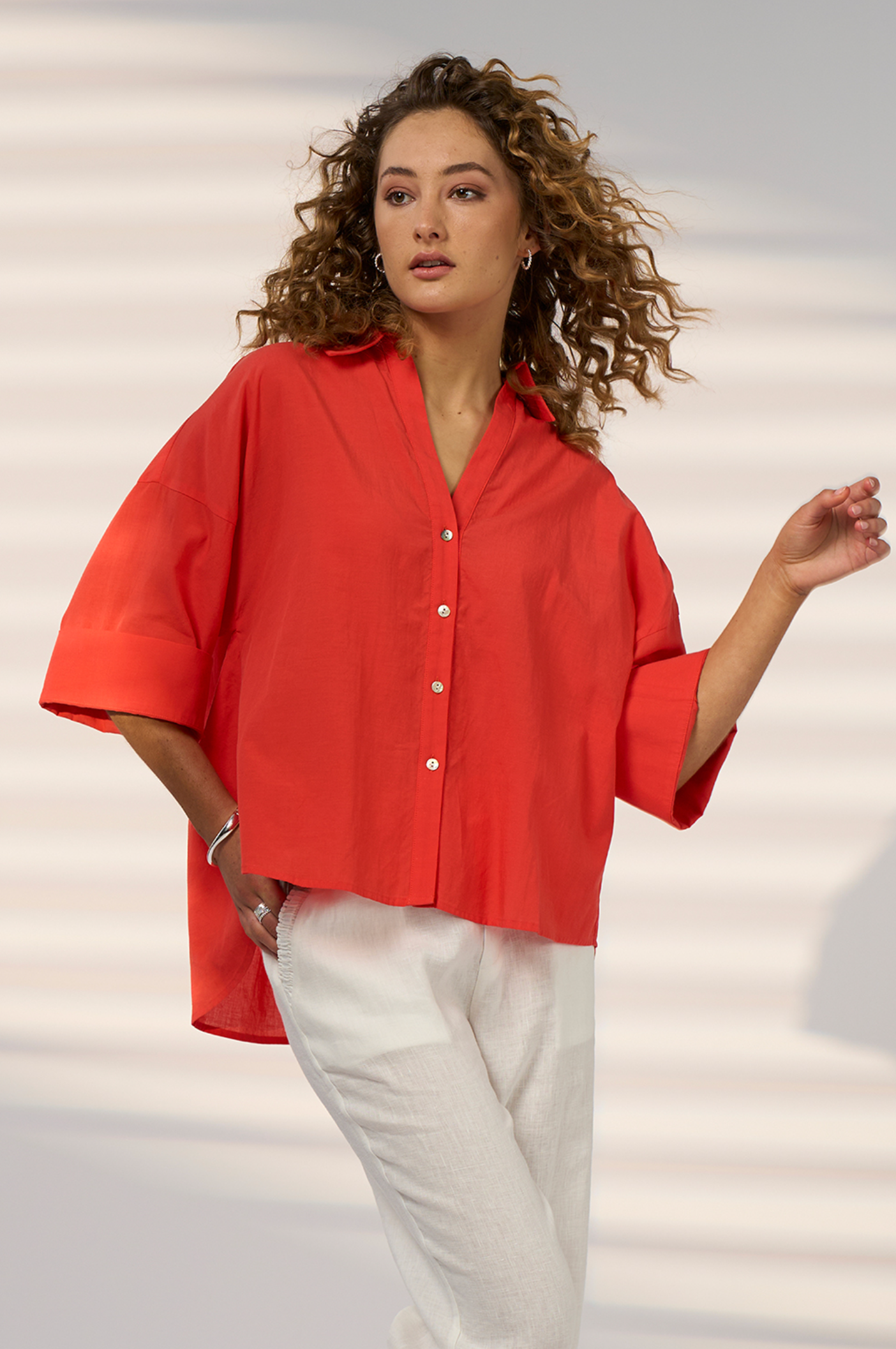 Madly Sweetly Drift Shirt - Blood Orange