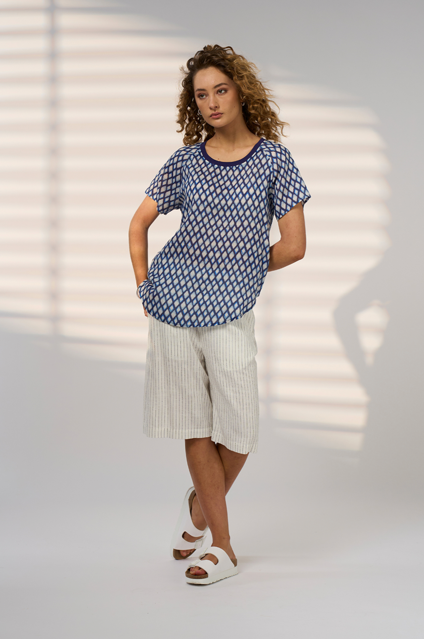 Madly Sweetly Double Up Tee - Blue Multi