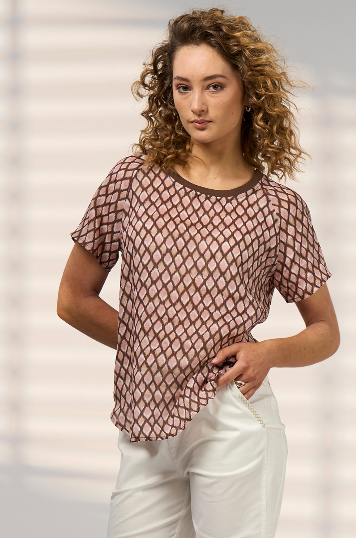 Madly Sweetly Double Up Tee - Blush Multi