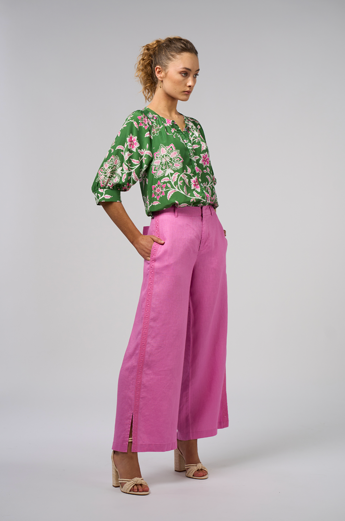 Loobie's Story Aisha Shirt - Tea Leaf Multi
