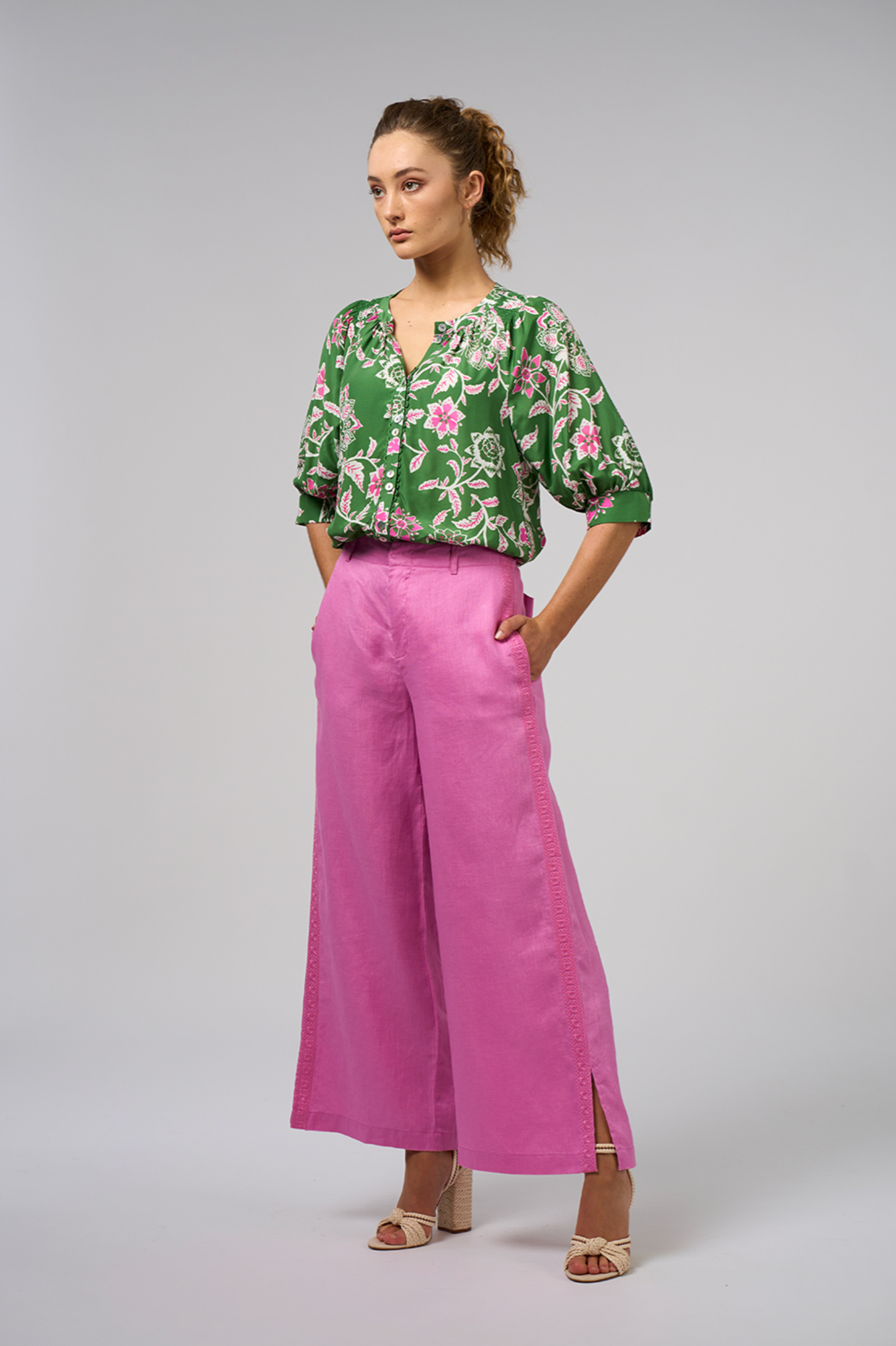 Loobie's Story Aisha Shirt - Tea Leaf Multi