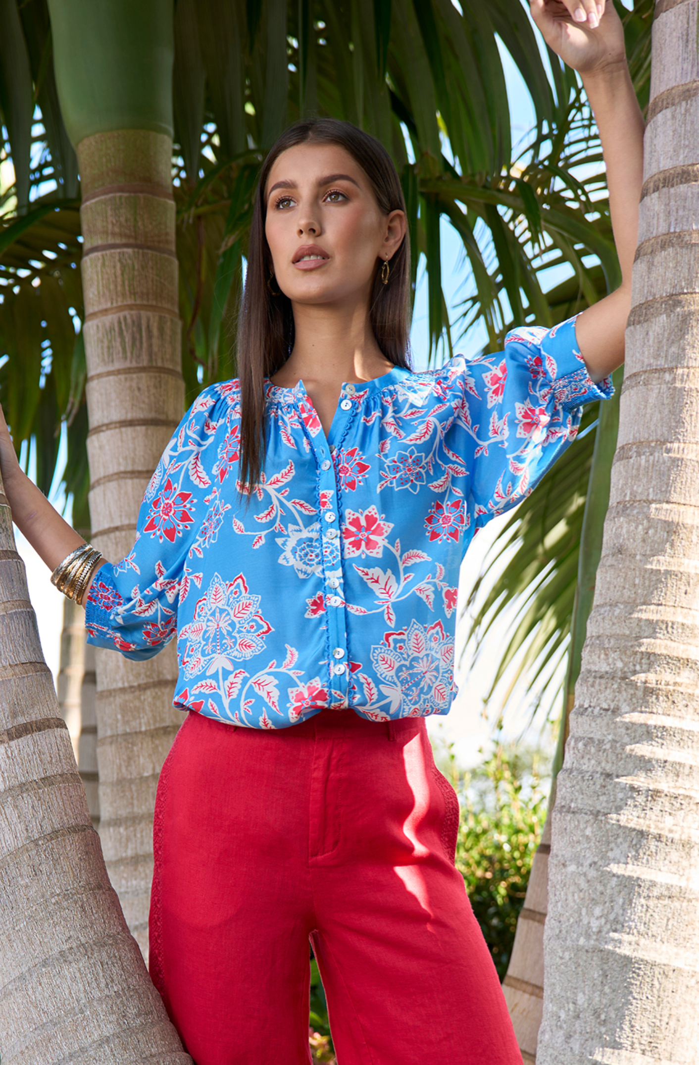 Loobie's Story Aisha Shirt - Azure Multi