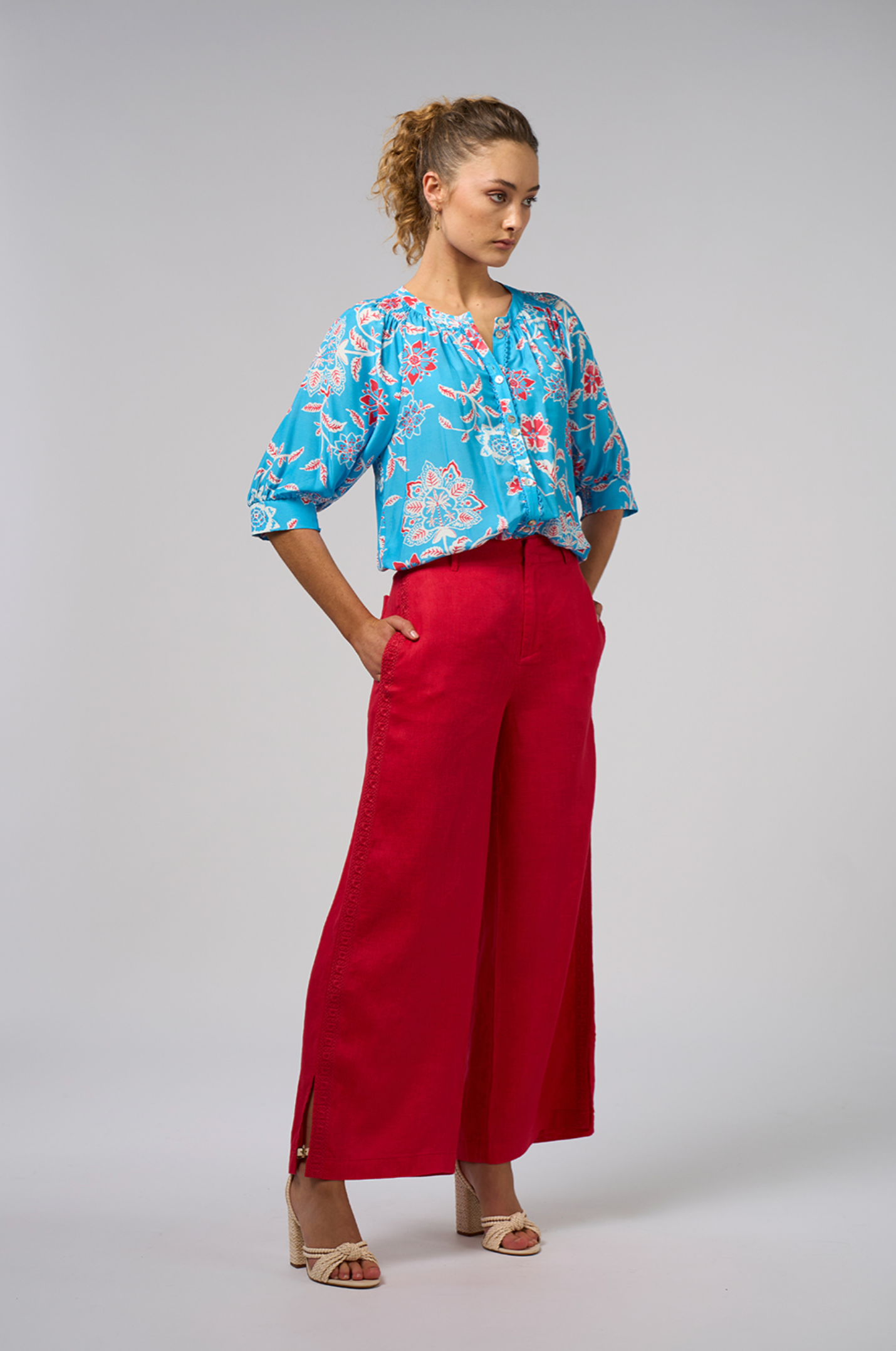 Loobie's Story Aisha Shirt - Azure Multi