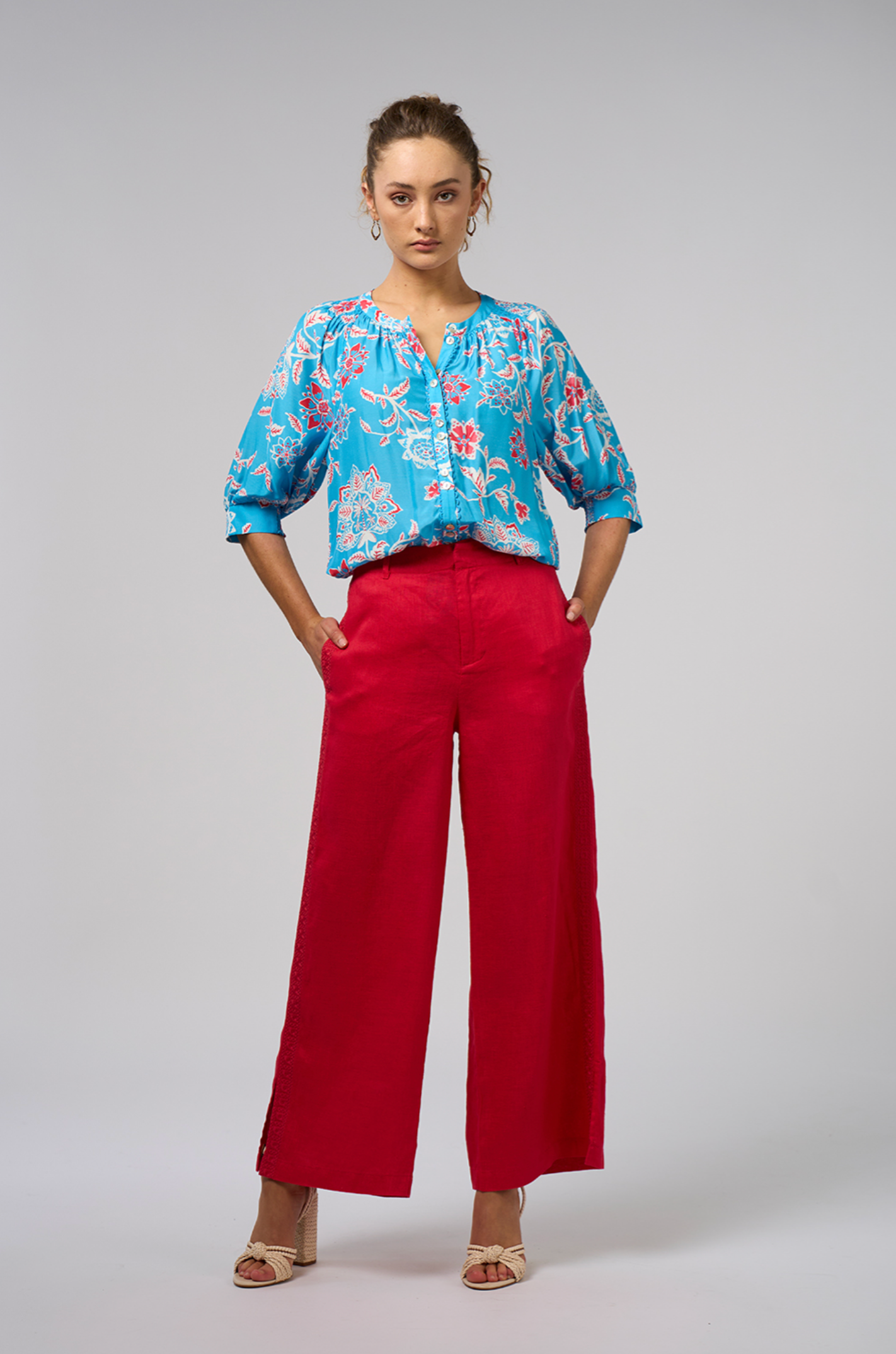 Loobie's Story Aisha Shirt - Azure Multi