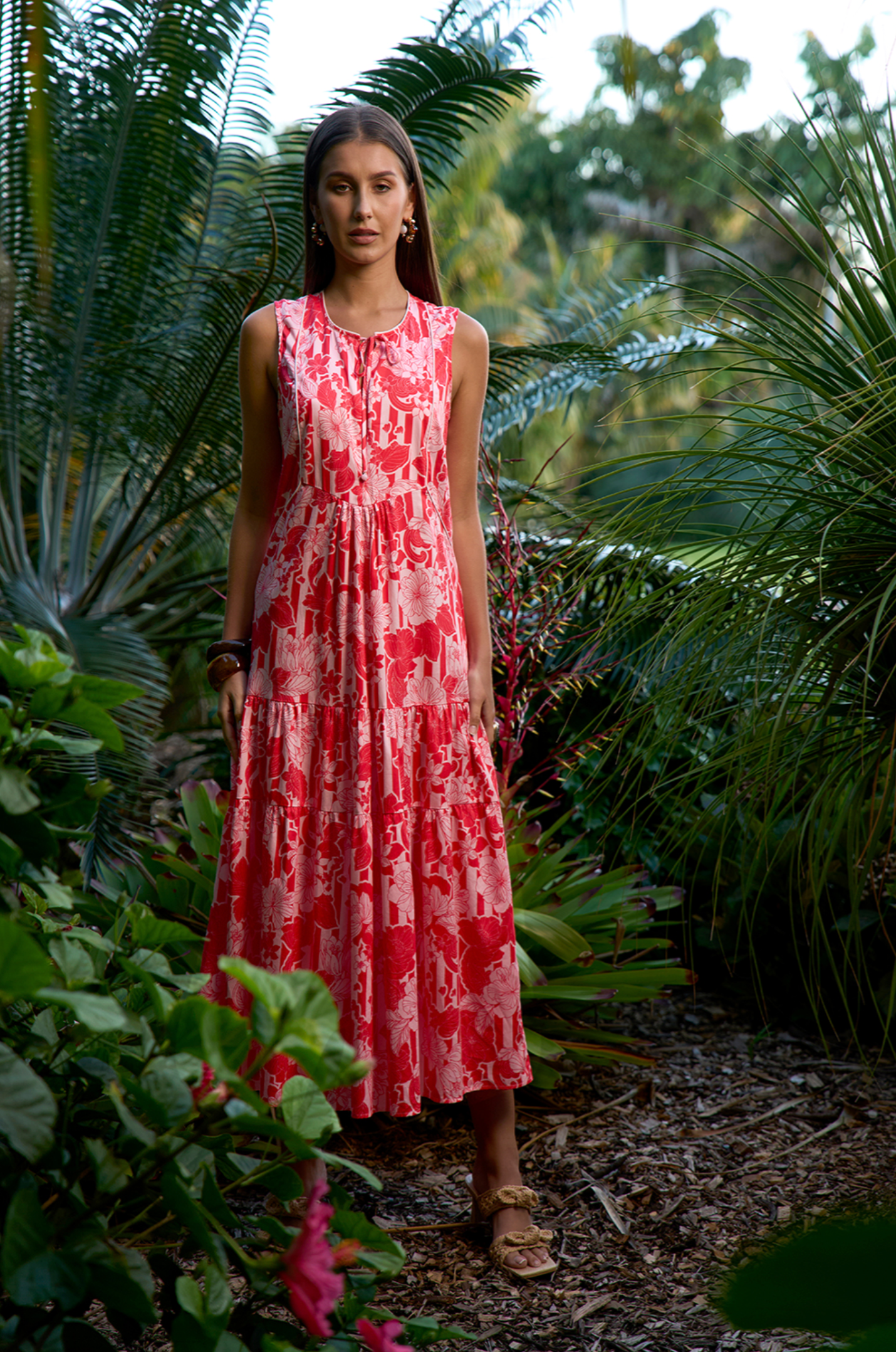 Loobie's Story Sashi Midi Dress - Watermelon Multi