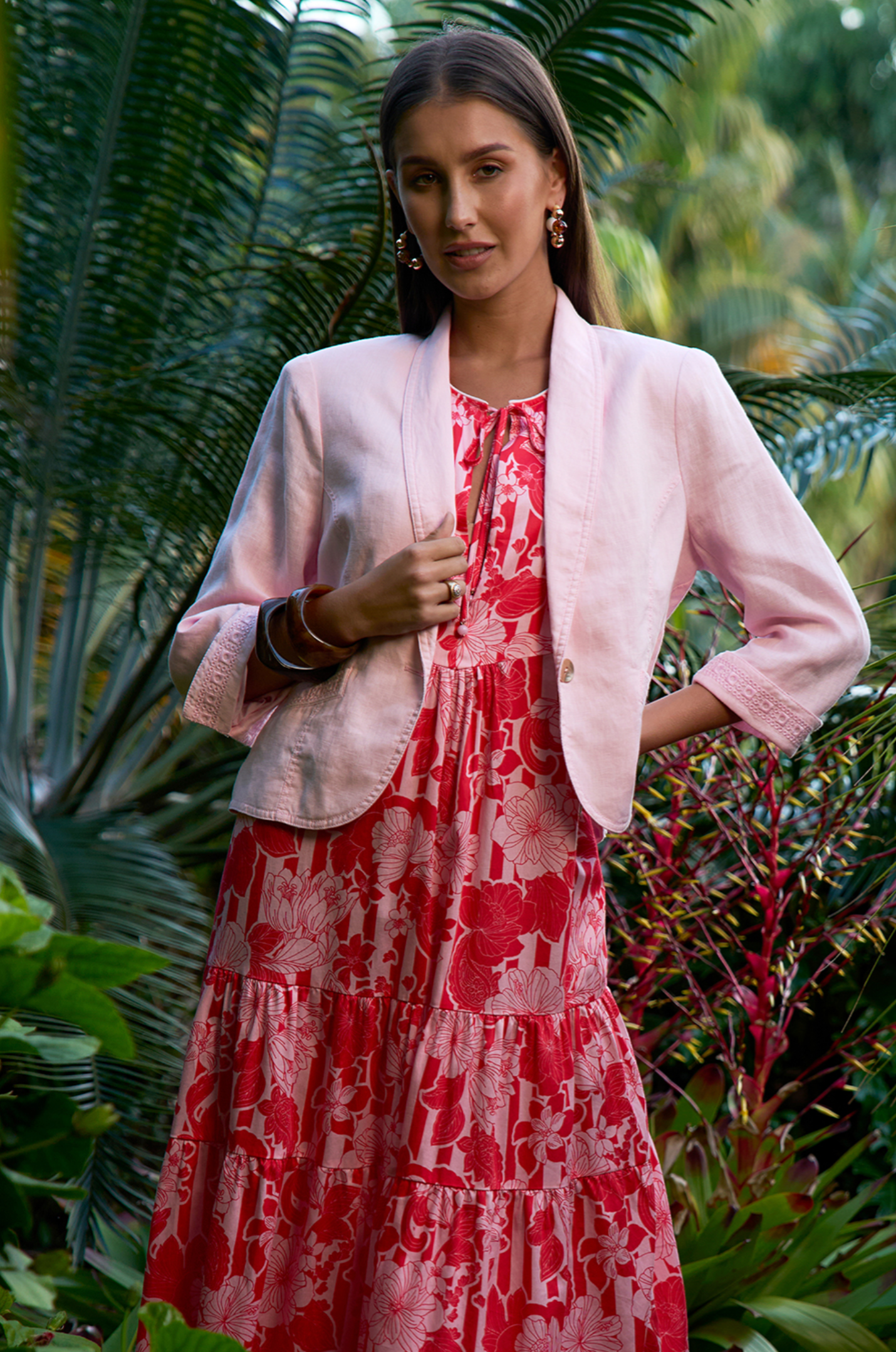 Loobie's Story Sashi Midi Dress - Watermelon Multi