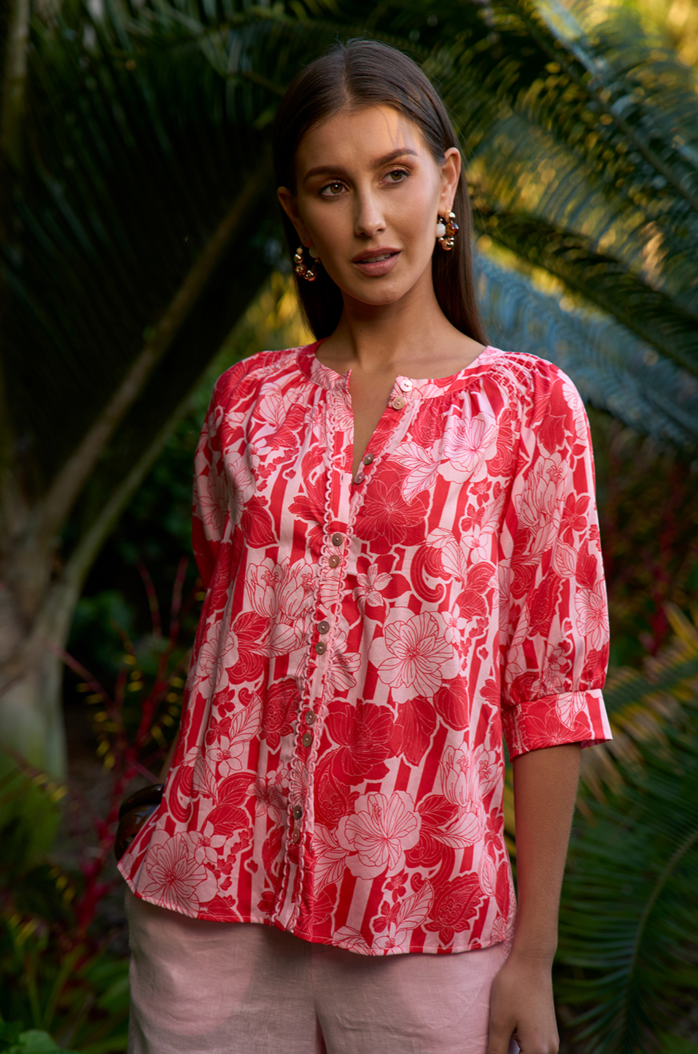 Loobie's Story Sashi Shirt - Watermelon Multi