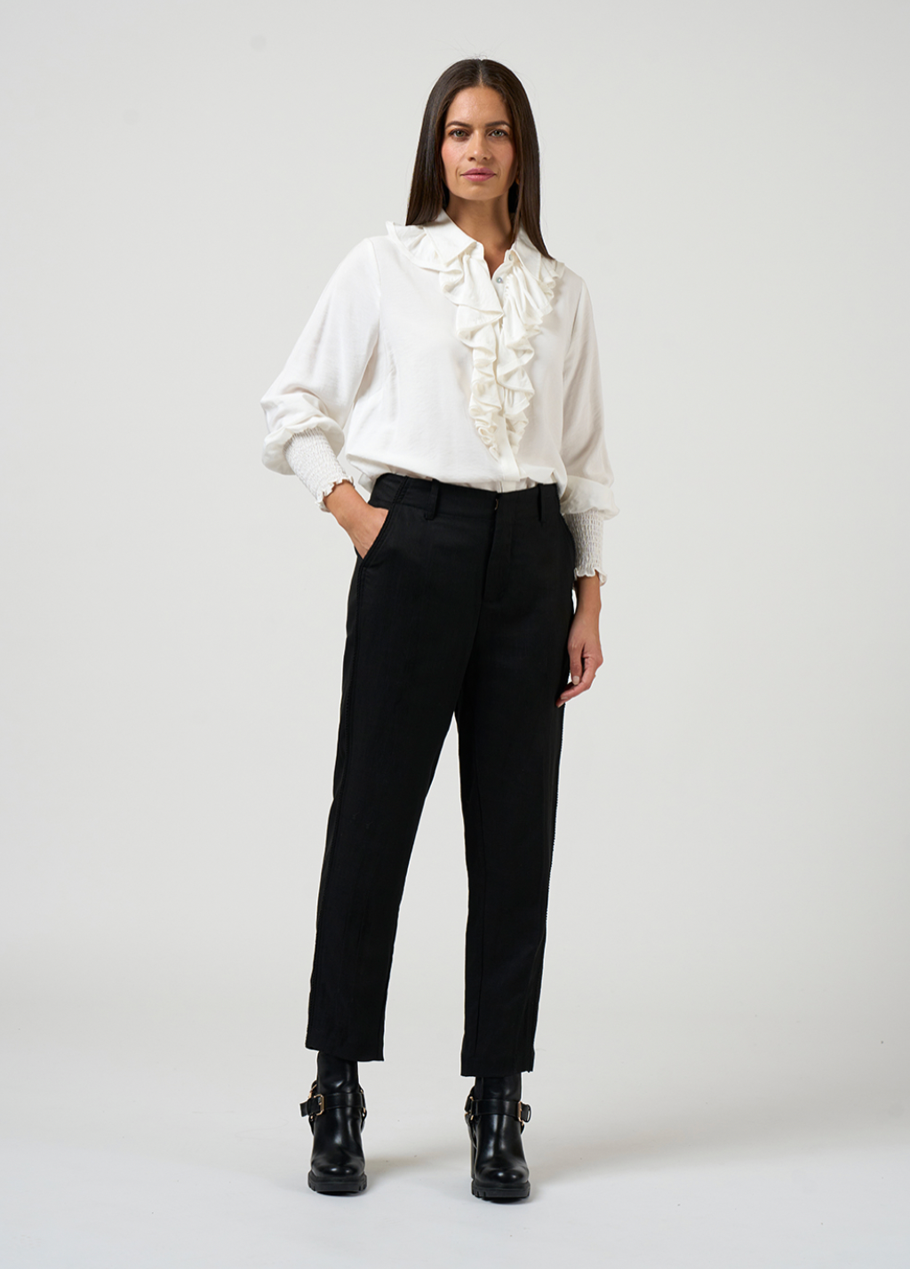Bijou Shirt Silk White Loobie's Story