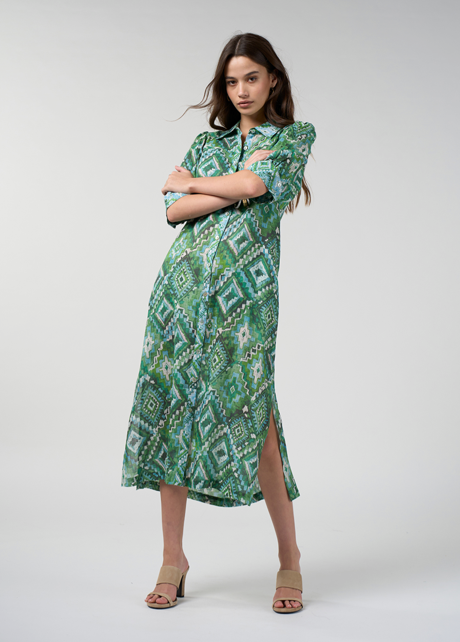 Loobie's Story Sinhala Shirt Dress - Jungle Multi
