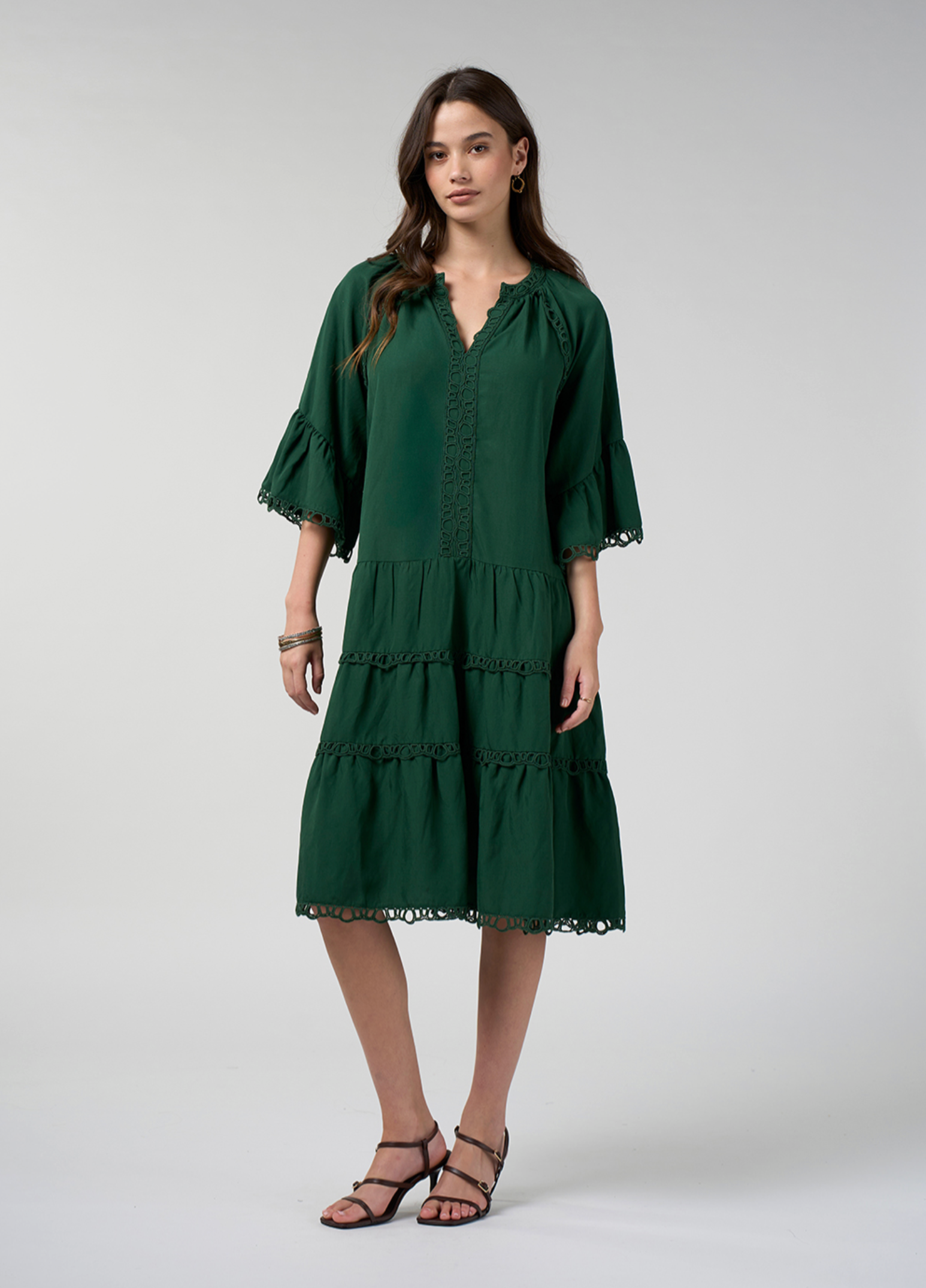 Loobie's Story Shalini Dress - Jungle Green