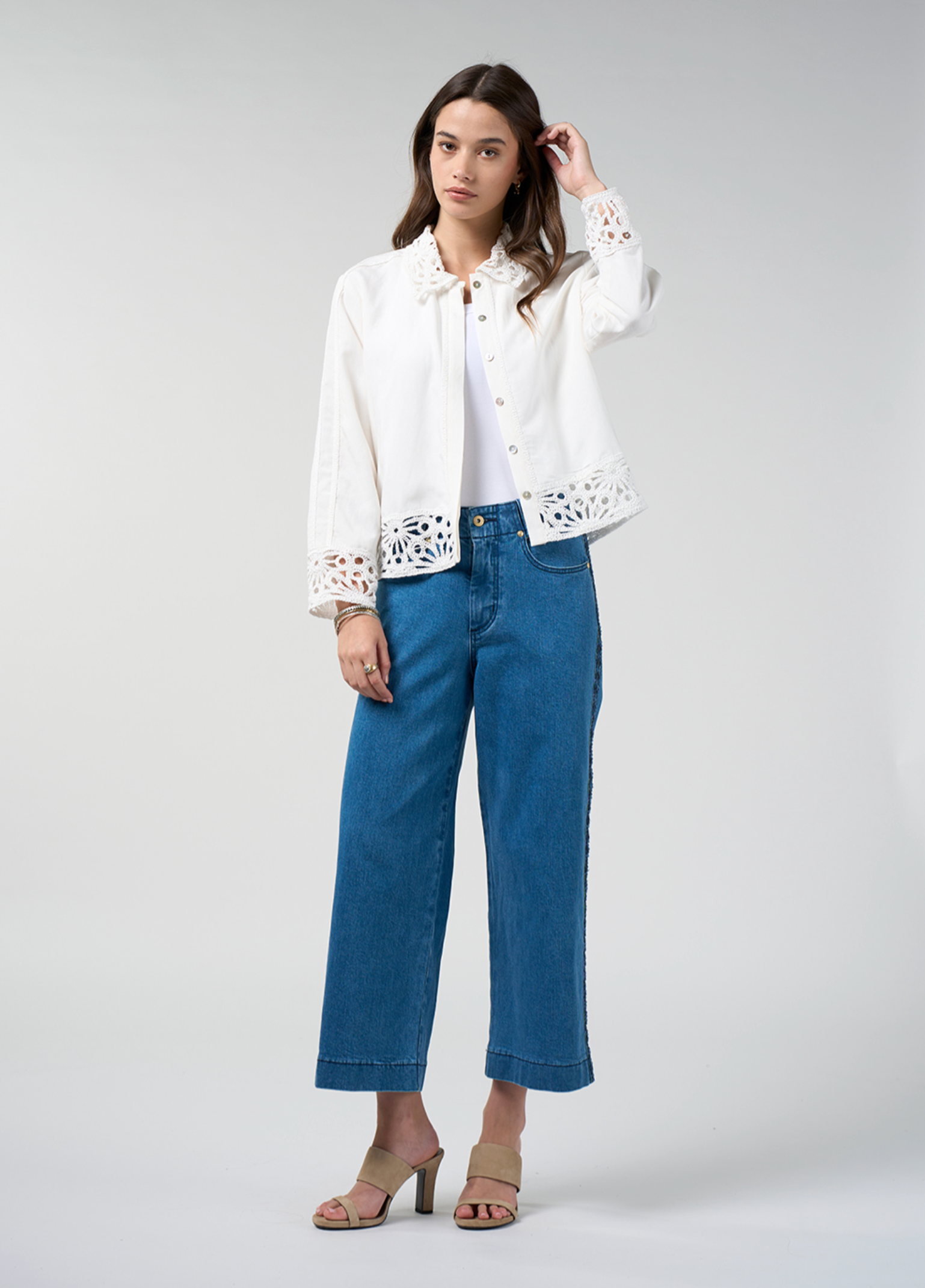 Loobie's Story Meera Jacket - Silk White