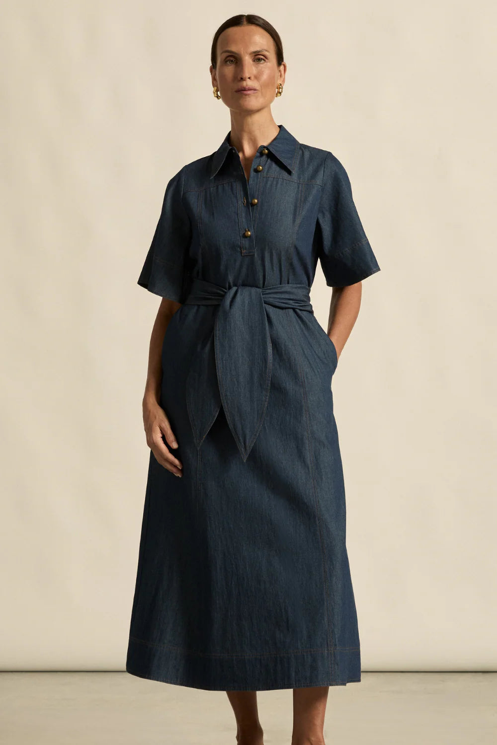 Cameo Dress Zoe Kratzmann Dark Chambray