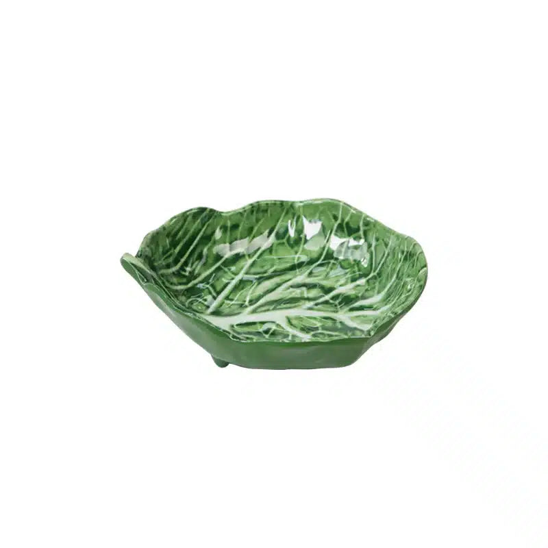 Melamine Cabbage Leaf Small Dish 13cm Green