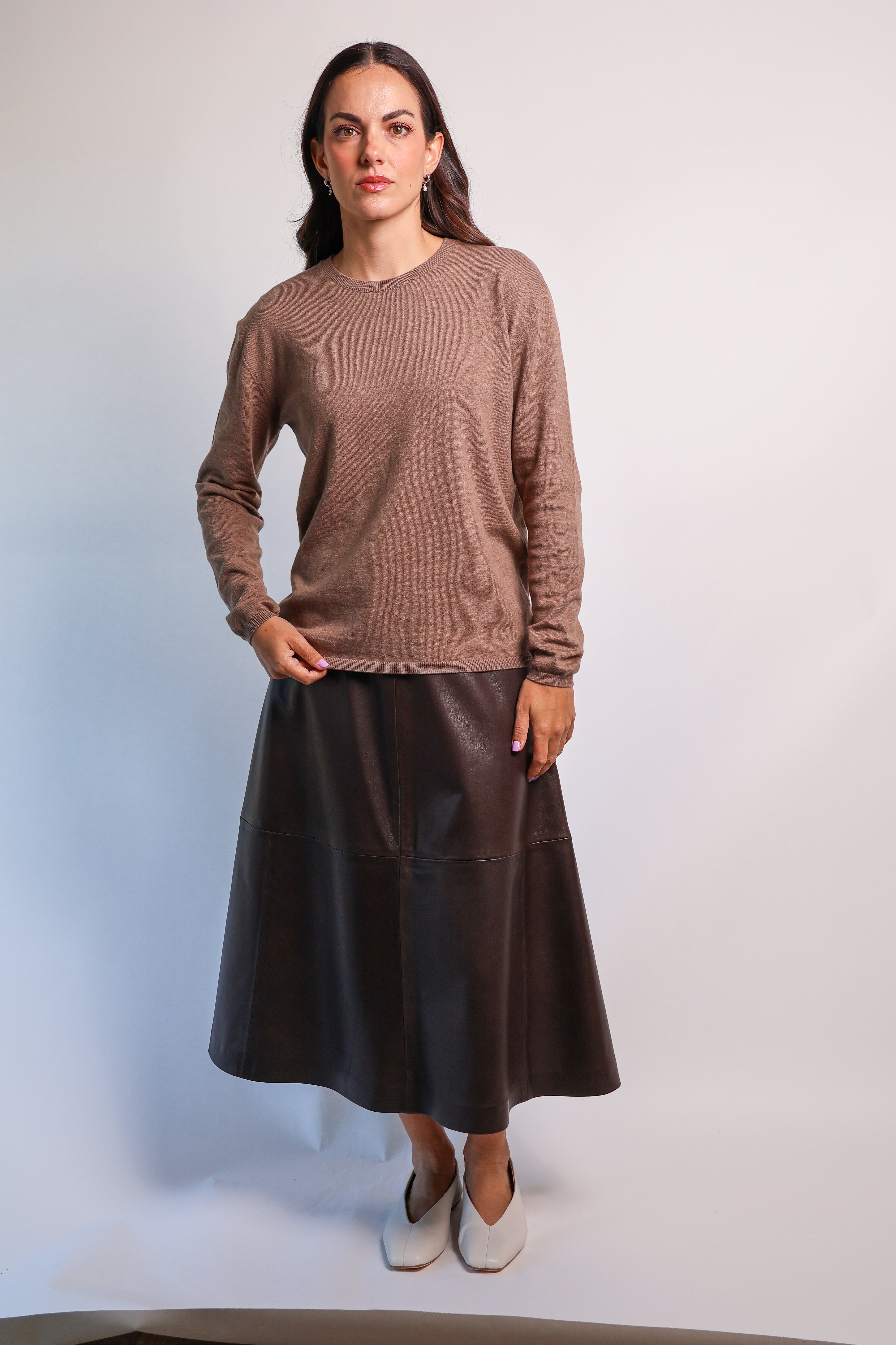 Yarnsmith Sapphire L/S  Cotton/Cashmere Knit Rye