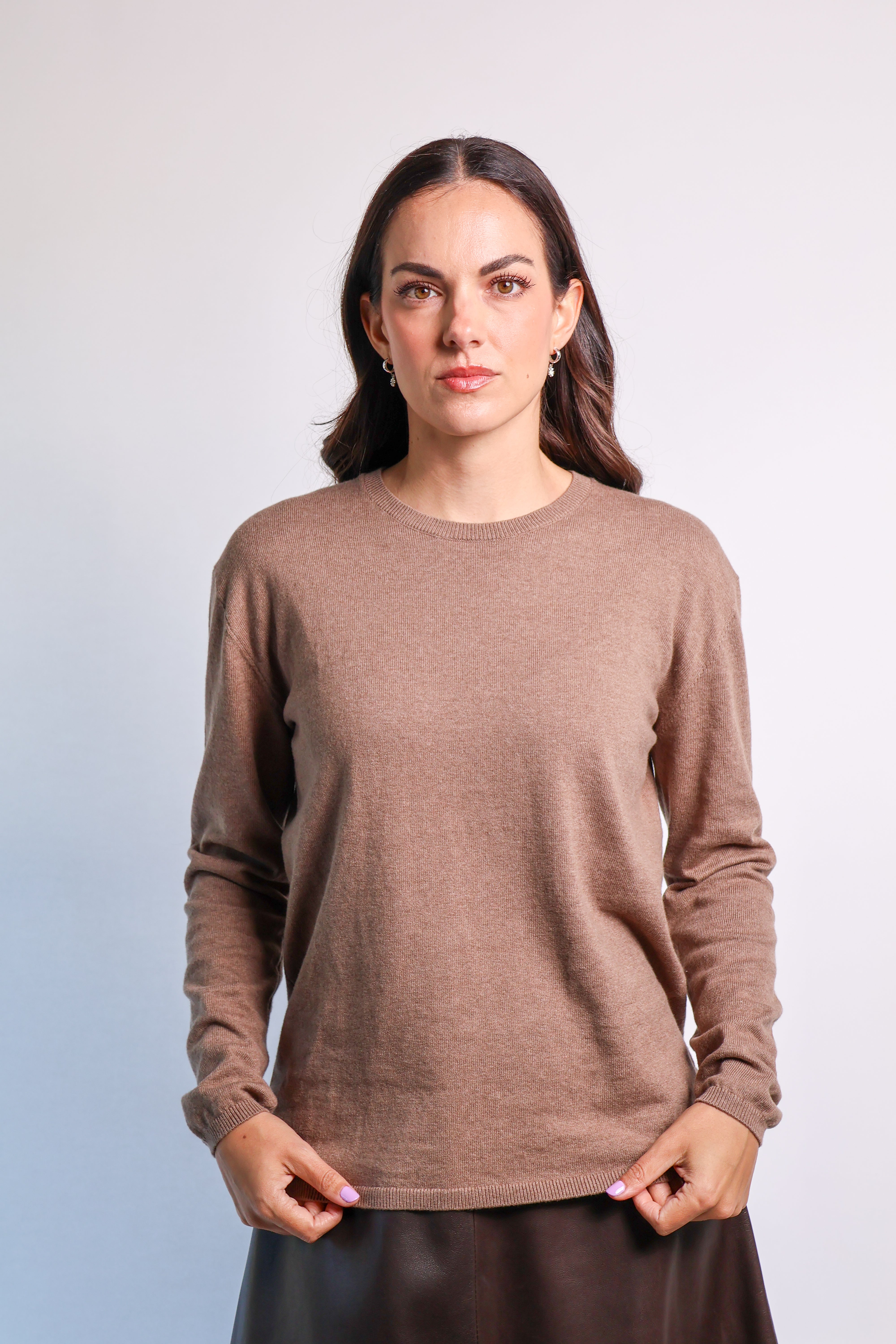 Yarnsmith Sapphire L/S  Cotton/Cashmere Knit Rye