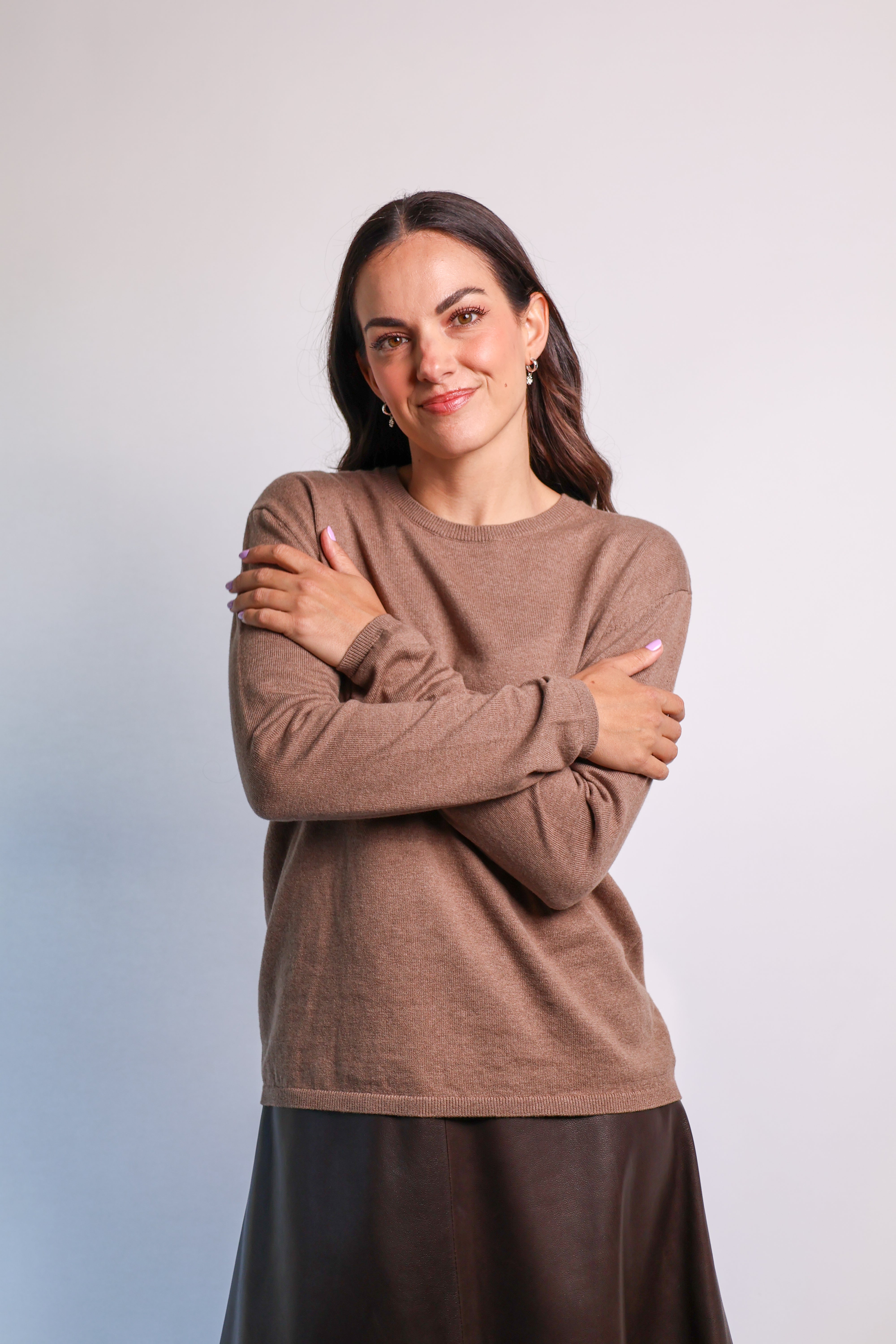 Yarnsmith Sapphire L/S  Cotton/Cashmere Knit Rye